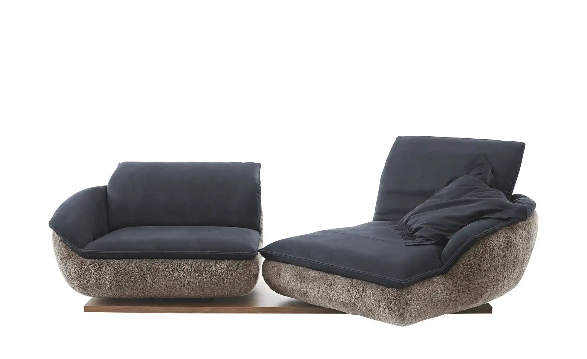 Thumbnail - KOINOR Ecksofa Mooove ¦ blau ¦ Maße (cm): B: 242 H: 99 T: 120.0 Polstermöbel > Sofas > Ecksofas - Höffner