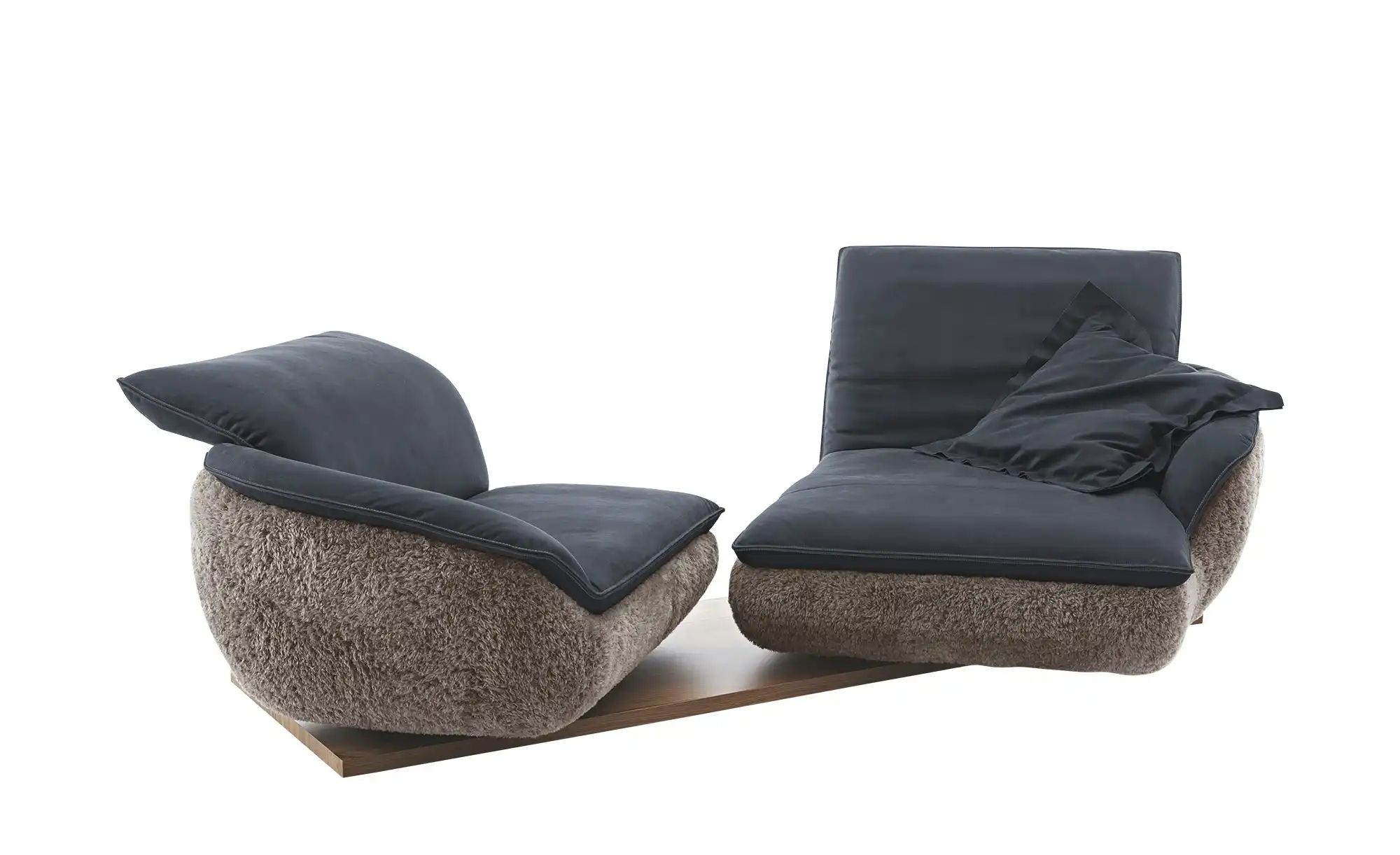 Thumbnail - KOINOR Ecksofa Mooove ¦ blau ¦ Maße (cm): B: 242 H: 99 T: 120.0 Polstermöbel > Sofas > Ecksofas - Höffner