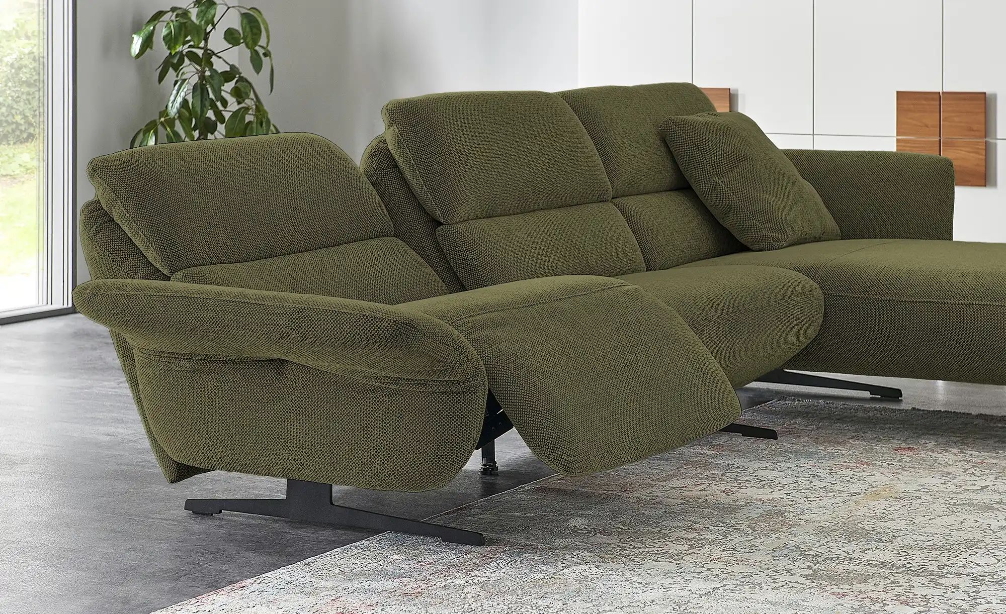 medium Ecksofa  Yasmin ¦ grün ¦ Maße (cm): B: 325 H: 93 T: 185 Polstermöbel günstig online kaufen