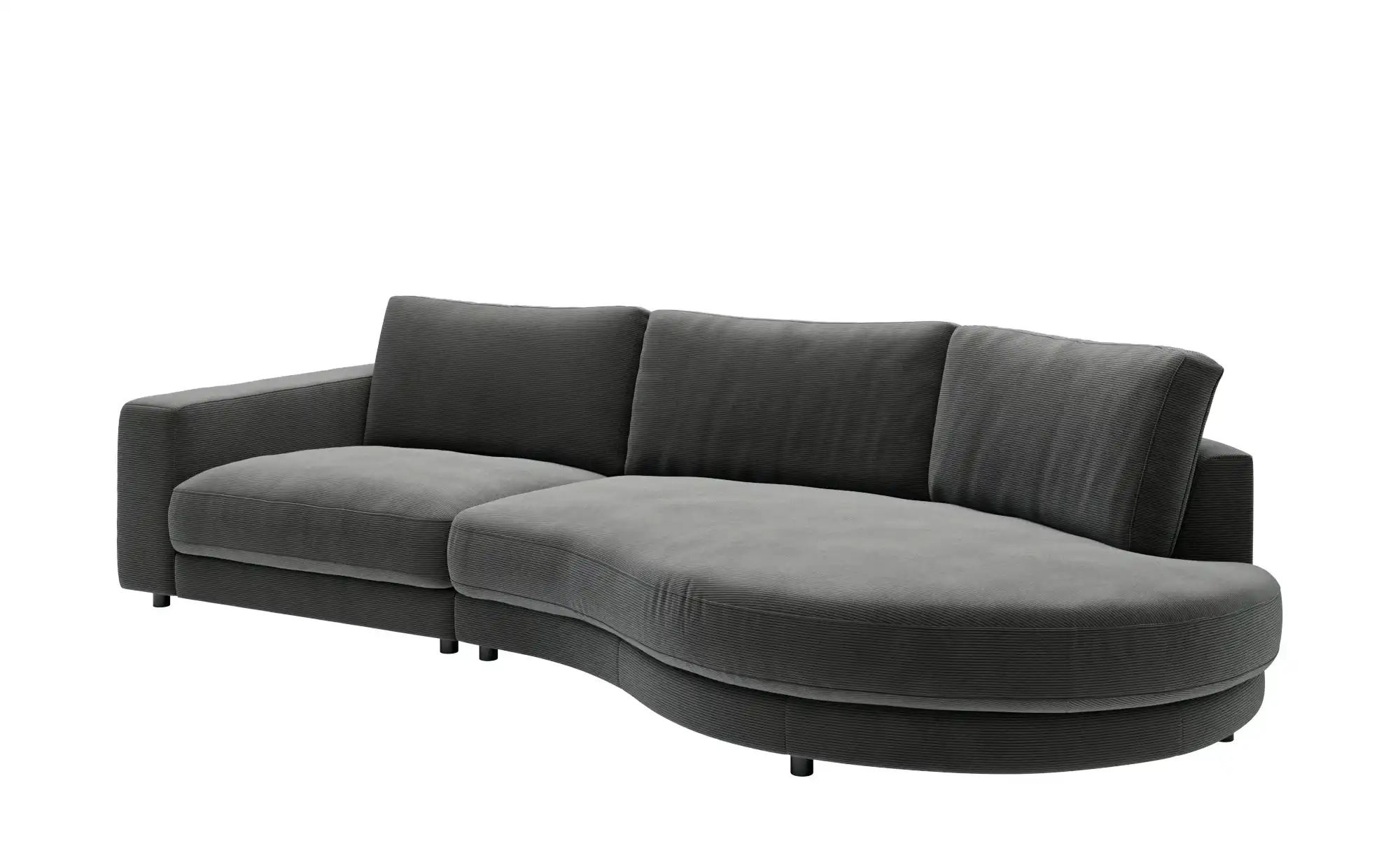 Thumbnail - Jette Home Organisches Einzelsofa in Feincord Sila ¦ grau ¦ Maße (cm): B: 330 H: 85 T: 166.0 Polstermöbel > Sofas > Modu...