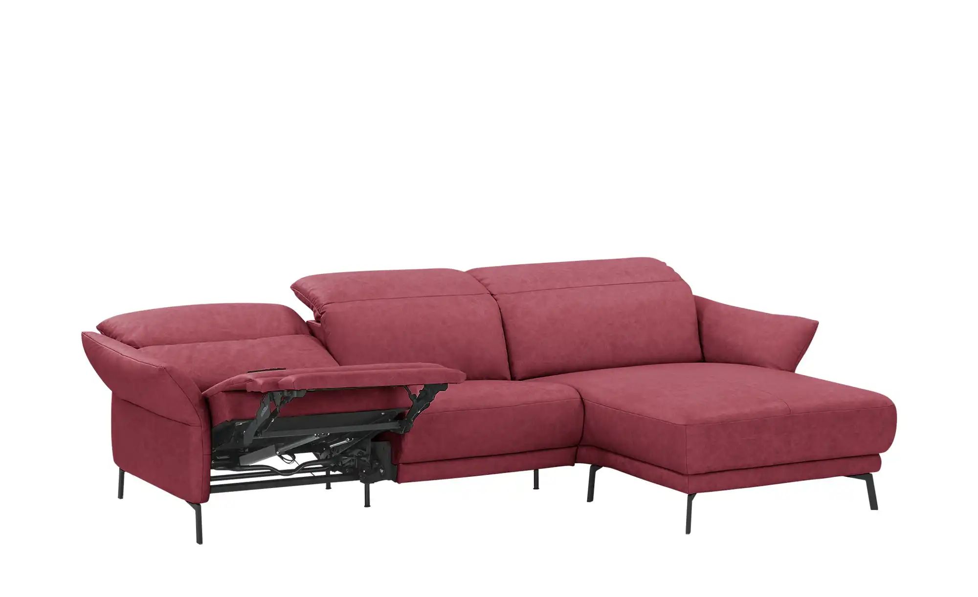 Wohnwert Ecksofa Leder Bellana ¦ rot ¦ Maße (cm): B: 291 H: 101 T: 176.0 Po günstig online kaufen