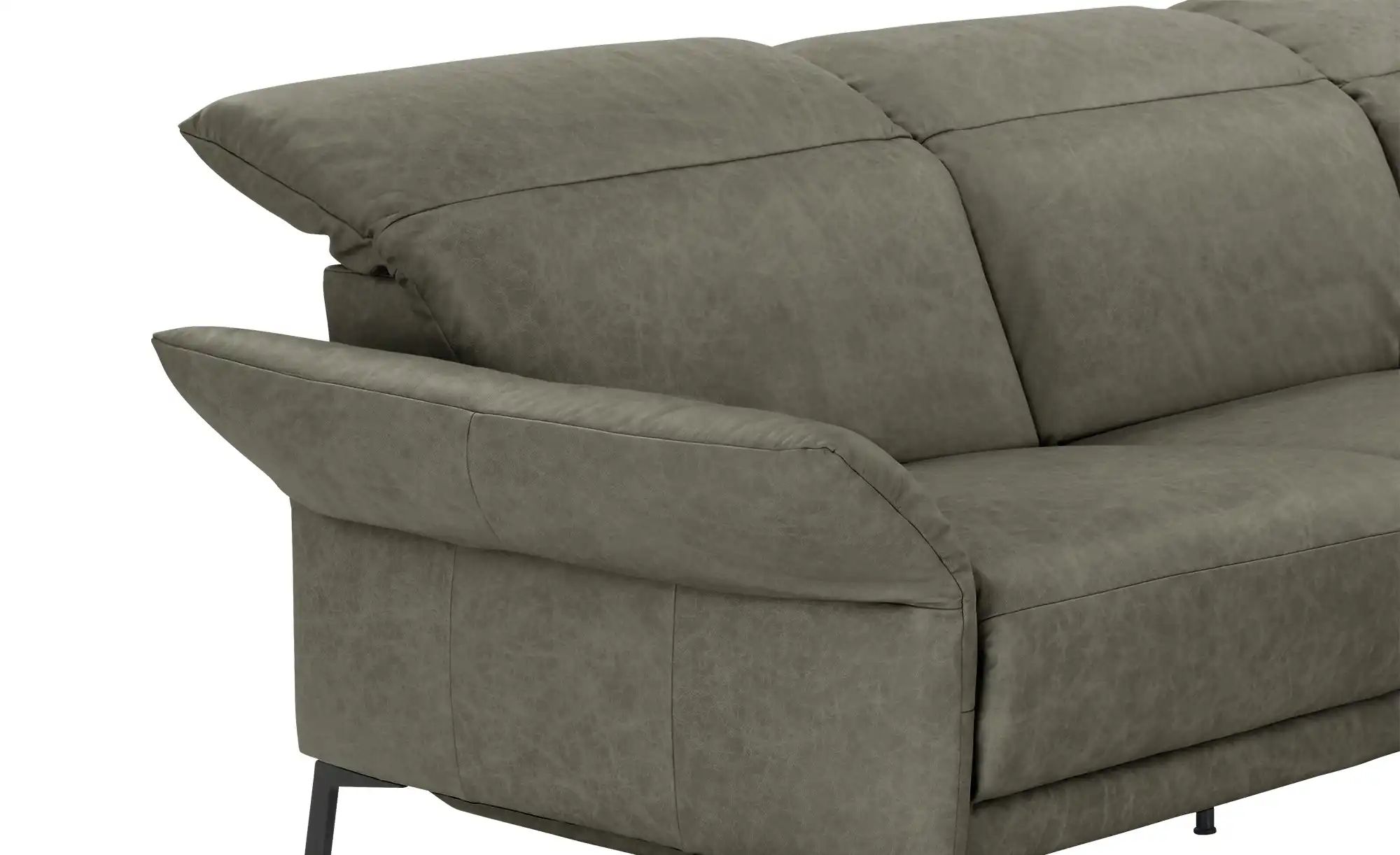 Wohnwert Ecksofa Leder Bellana ¦ grün ¦ Maße (cm): B: 291 H: 101 T: 176.0 P günstig online kaufen