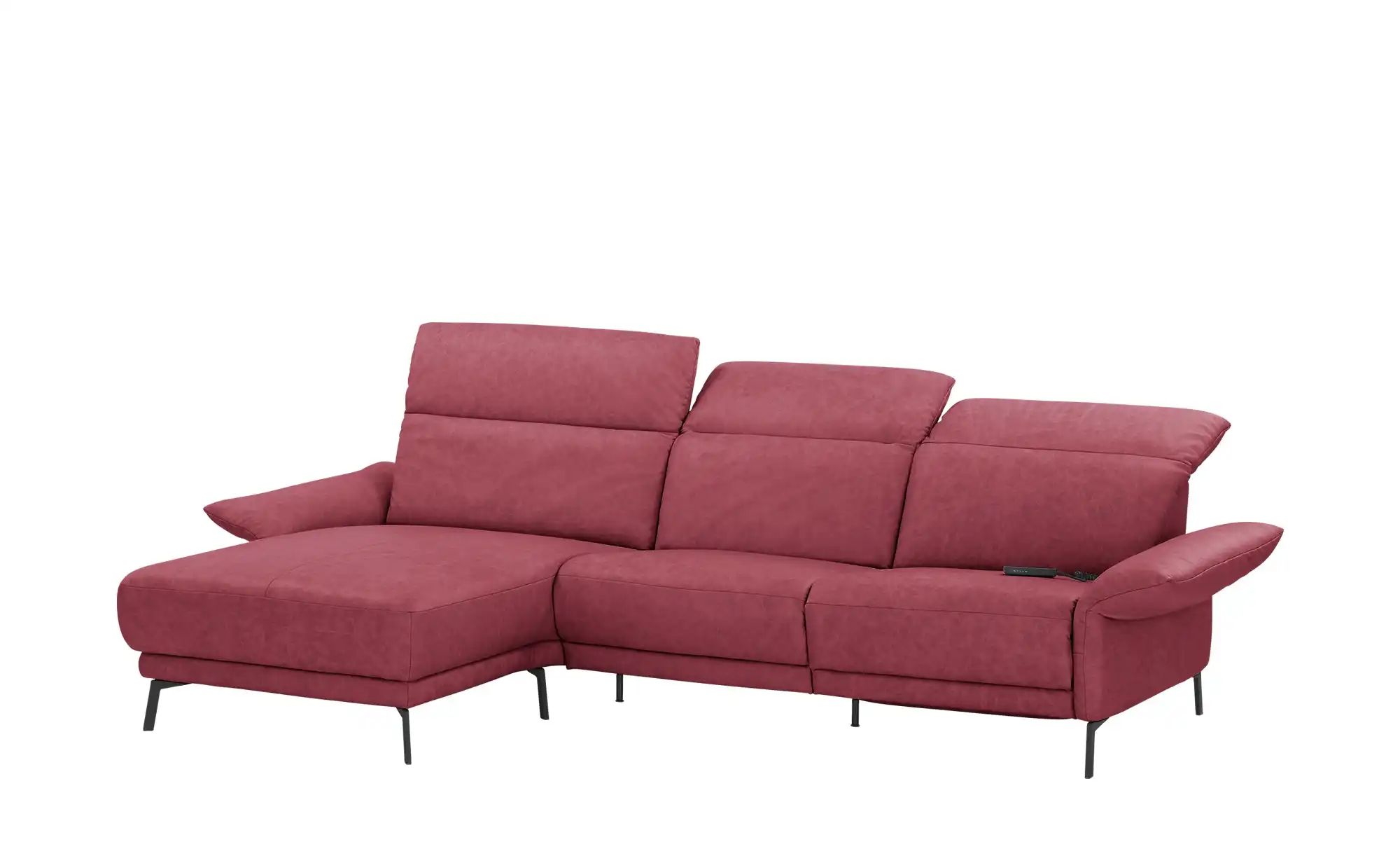 Thumbnail - Wohnwert Ecksofa Leder Bellana ¦ rot ¦ Maße (cm): B: 291 H: 101 T: 176.0 Polstermöbel > Sofas > Ecksofas - Höffner