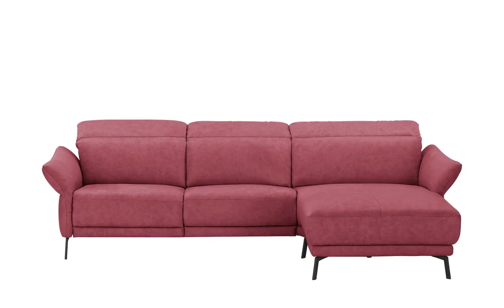 Wohnwert Ecksofa Leder Bellana ¦ rot ¦ Maße (cm): B: 285 H: 101 T: 161.0 Po günstig online kaufen