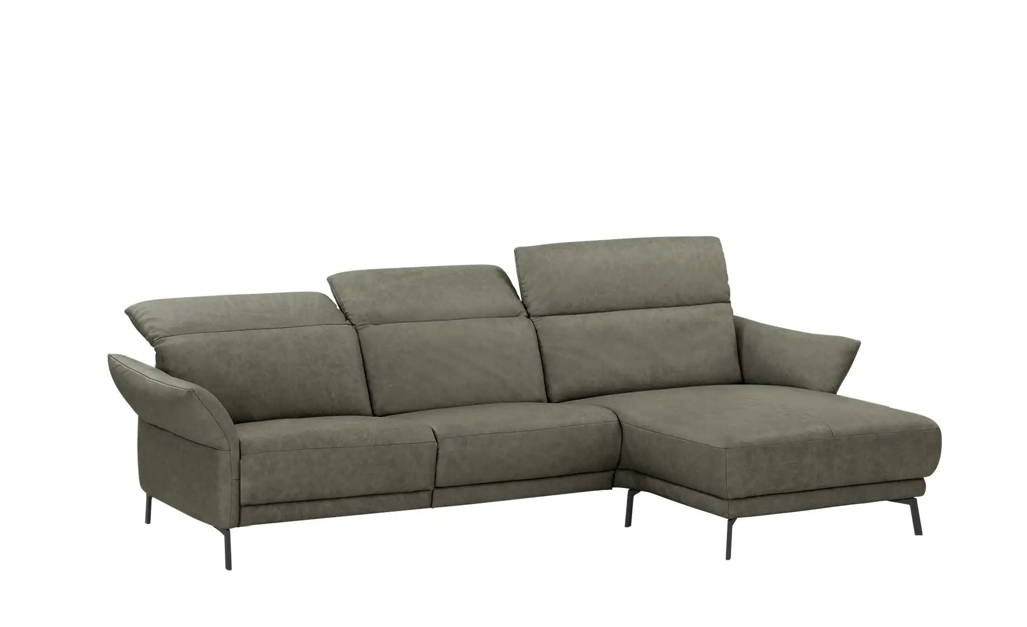 Wohnwert Ecksofa Leder Bellana ¦ grün ¦ Maße (cm): B: 285 H: 101 T: 161.0 P günstig online kaufen