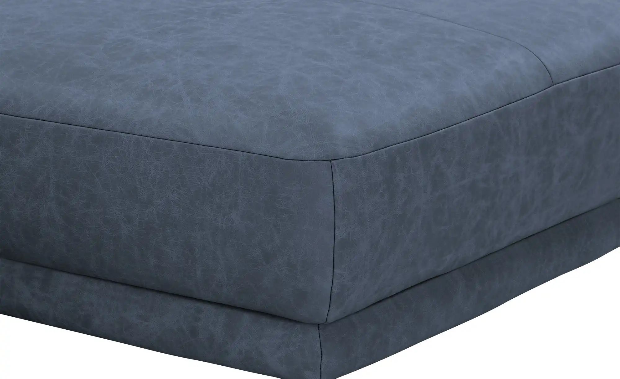 Wohnwert Ecksofa Leder Bellana ¦ blau ¦ Maße (cm): B: 285 H: 101 T: 161.0 P günstig online kaufen
