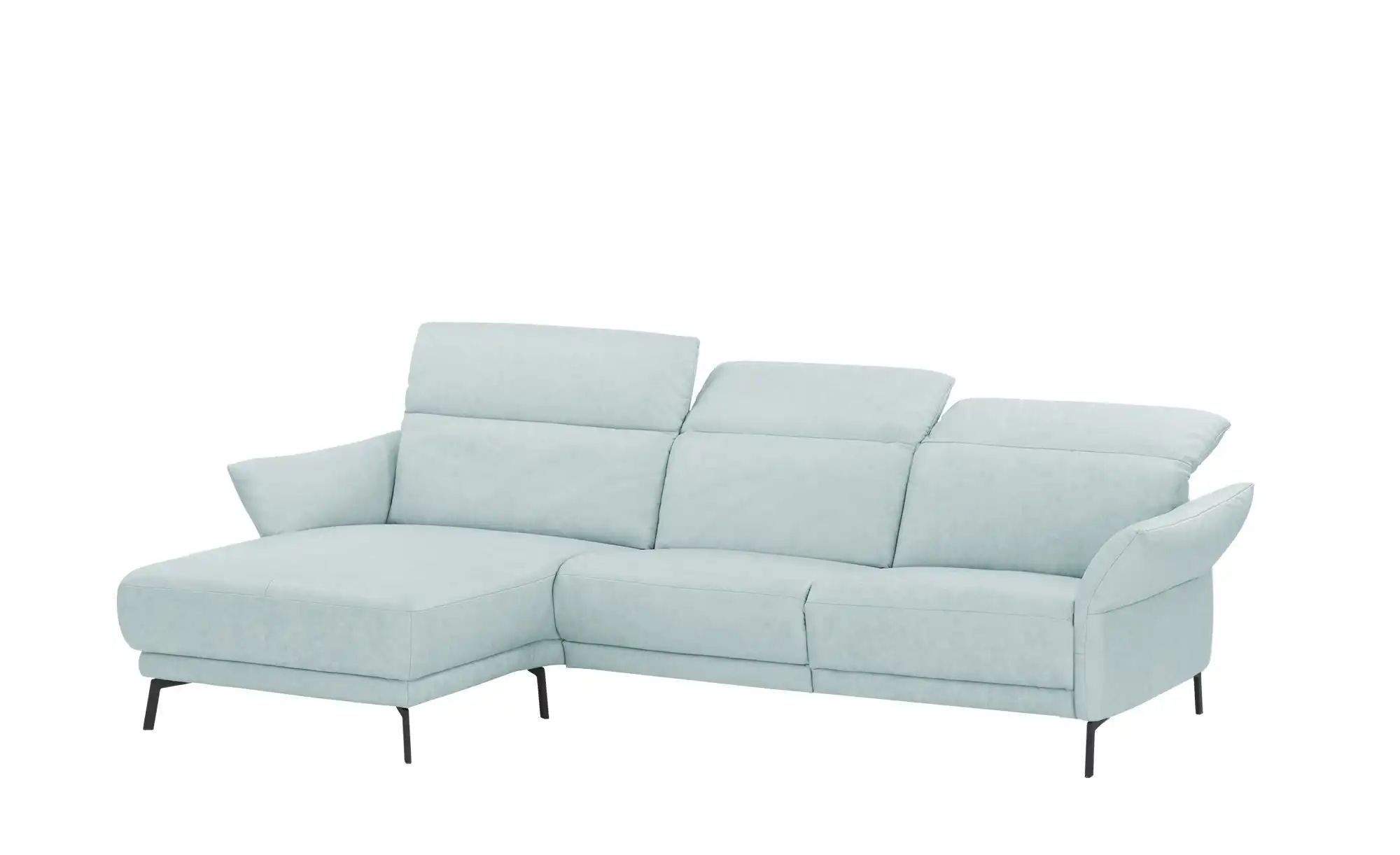 Thumbnail - Wohnwert Ecksofa Leder Bellana ¦ blau ¦ Maße (cm): B: 285 H: 101 T: 161.0 Polstermöbel > Sofas > Ecksofas - Höffner