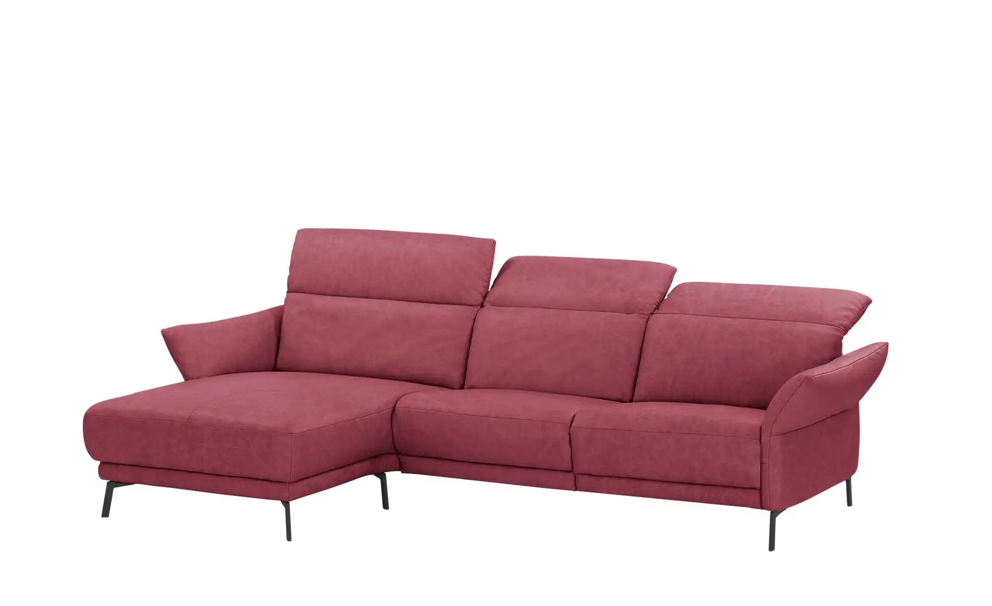 Wohnwert Ecksofa Leder Bellana ¦ rot ¦ Maße (cm): B: 285 H: 101 T: 161 Pols günstig online kaufen