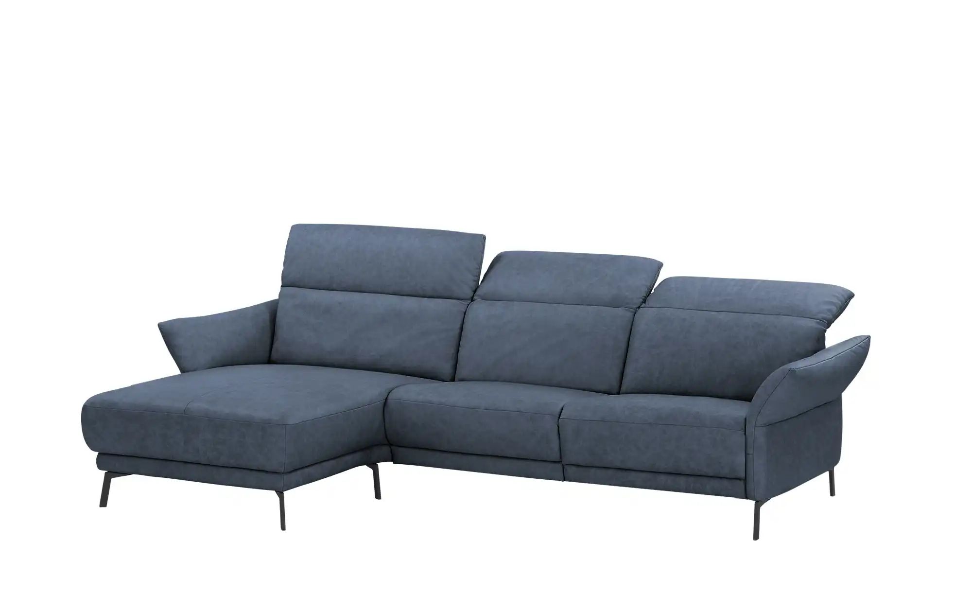 Wohnwert Ecksofa Leder Bellana ¦ blau ¦ Maße (cm): B: 285 H: 101 T: 161.0 P günstig online kaufen