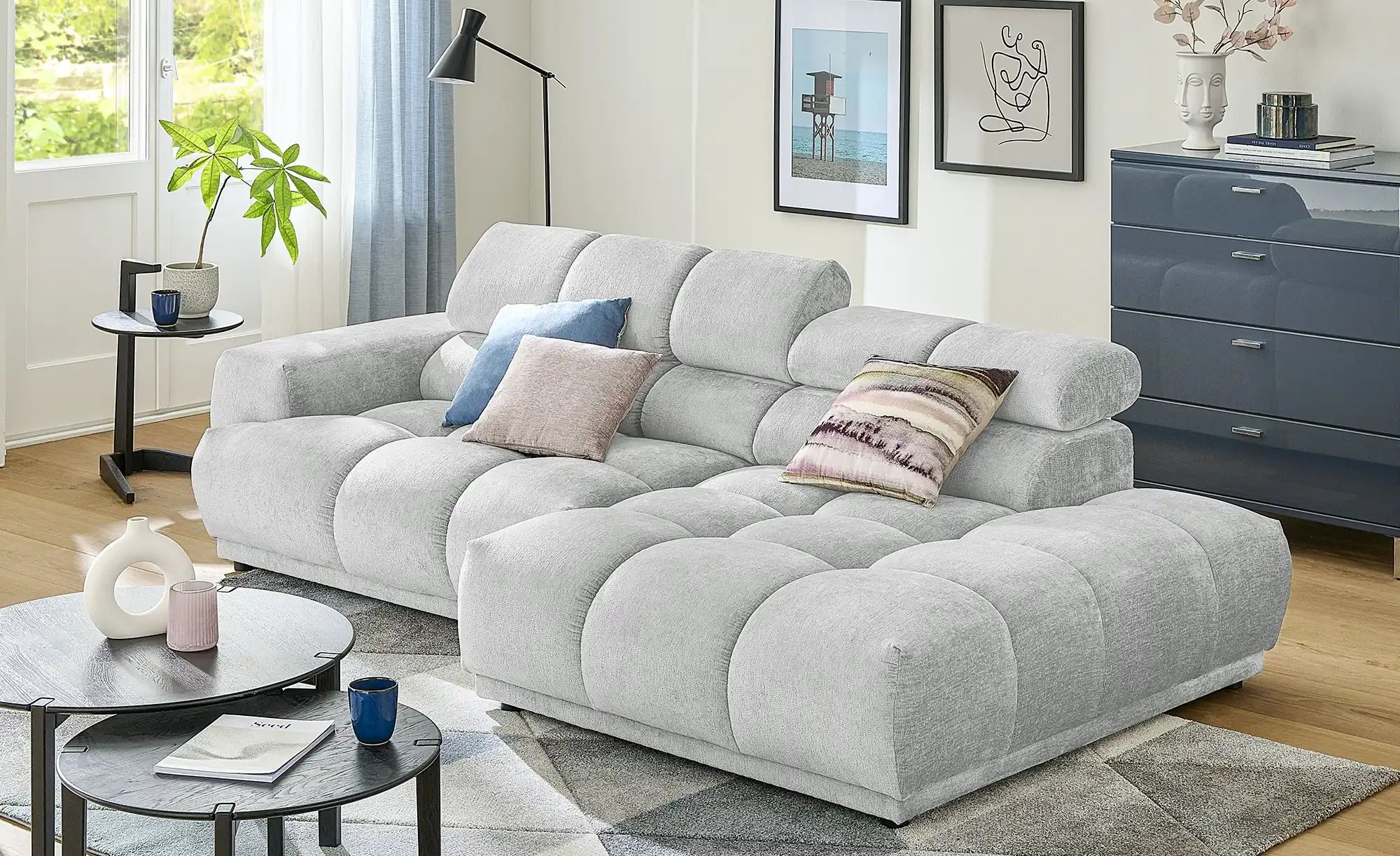 switch Ecksofa  Chani ¦ grau ¦ Maße (cm): B: 280 H: 86 T: 150 Polstermöbel günstig online kaufen