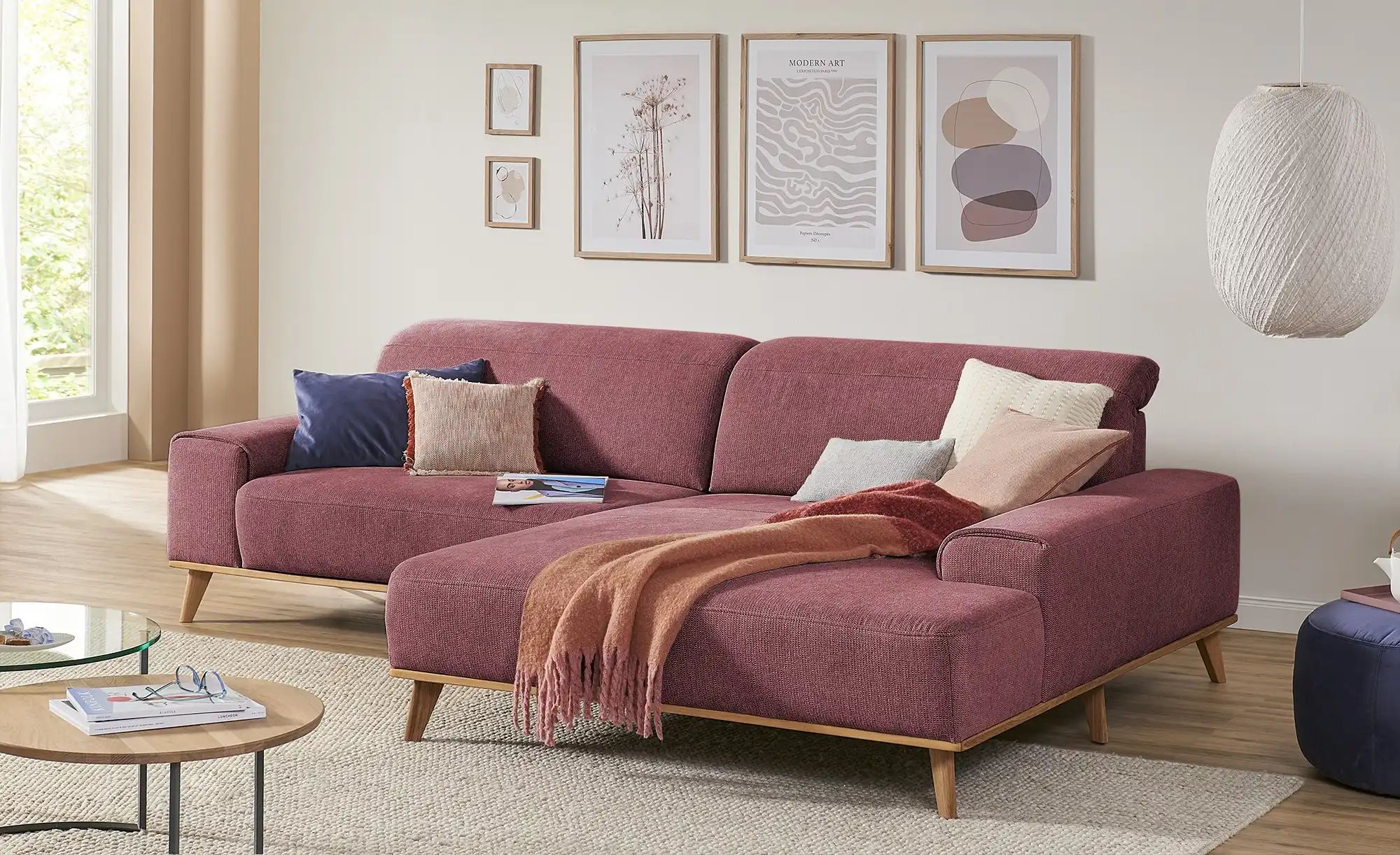 Thumbnail - Ecksofa Fred ¦ rot ¦ Maße (cm): B: 298 H: 84 T: 203.0 Polstermöbel > Sofas > Ecksofas - Höffner