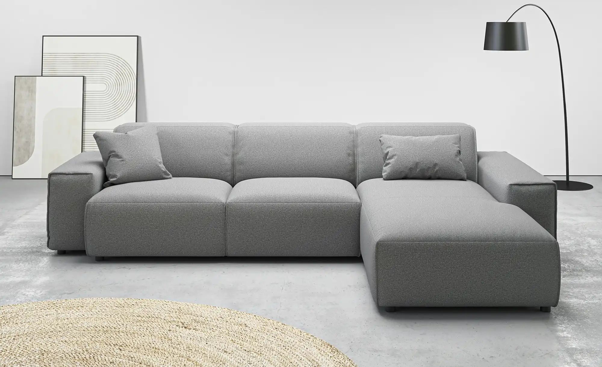 Gray & Jones Ecksofa  Baltic Breeze ¦ grau ¦ Maße (cm): B: 300 H: 71 T: 189 günstig online kaufen