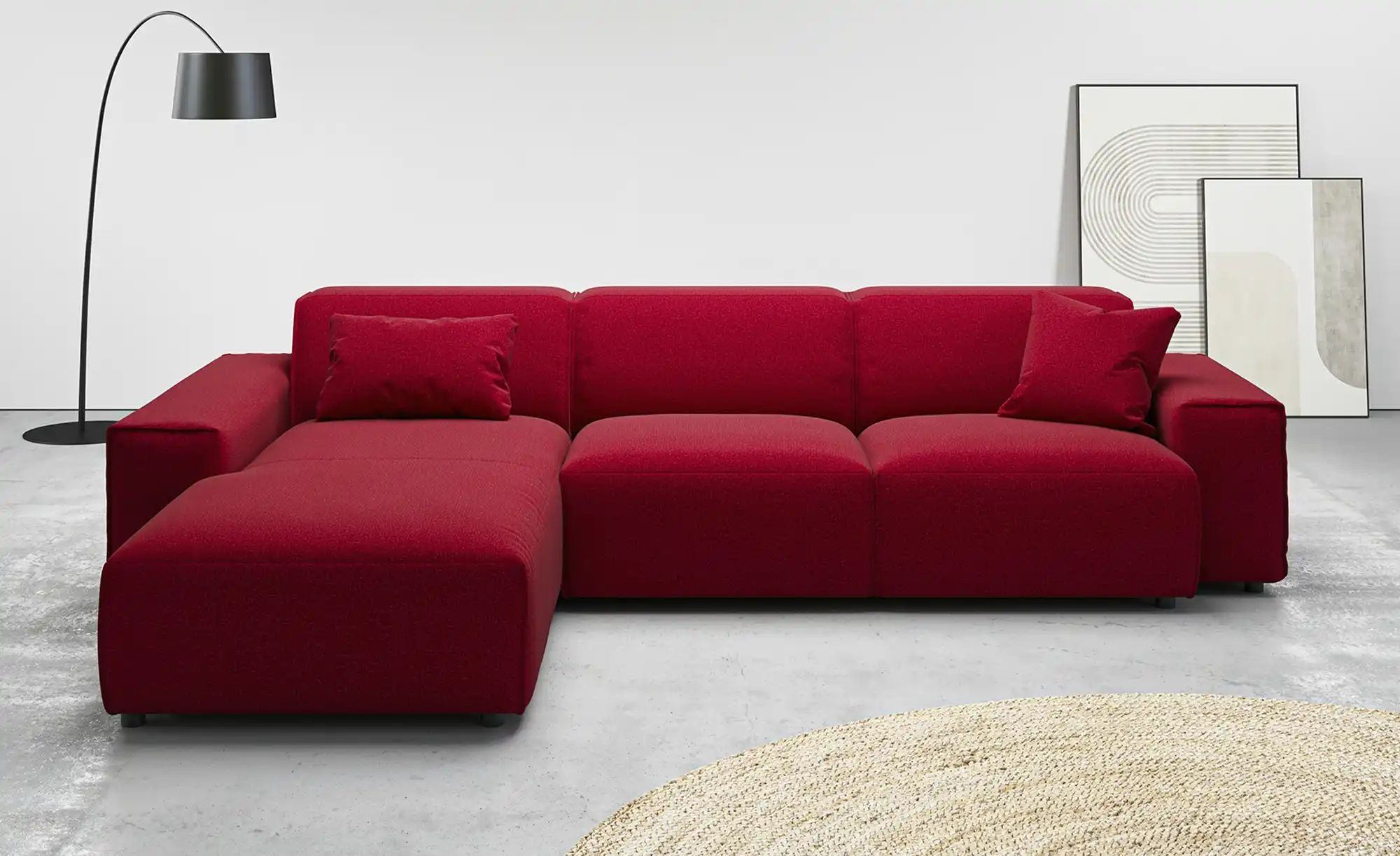 Gray & Jones Ecksofa  Baltic Breeze ¦ rot ¦ Maße (cm): B: 300 H: 71 T: 189 günstig online kaufen