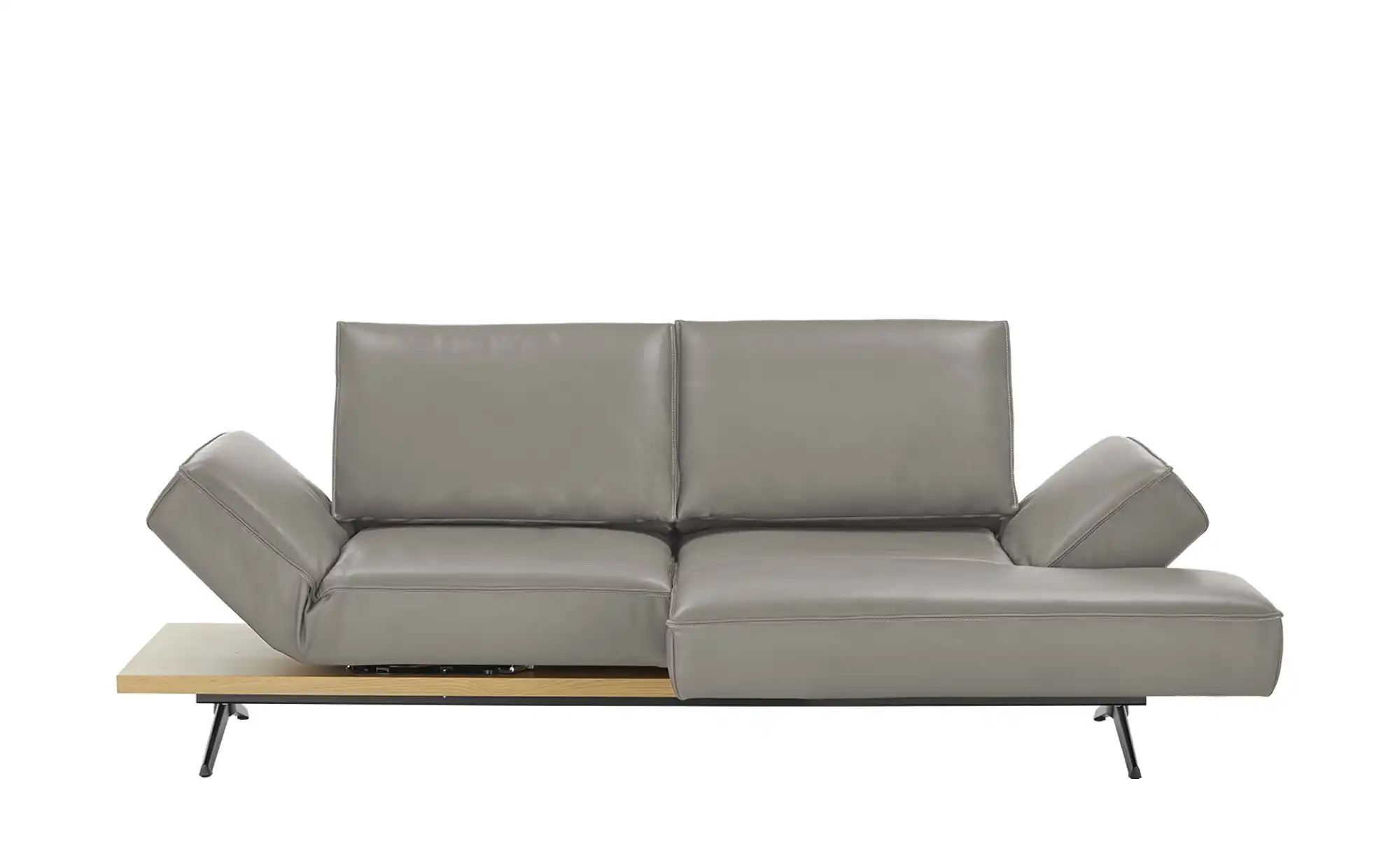 KOINOR Ecksofa Echtleder Phoenix ¦ grau ¦ Maße (cm): B: 240 H: 116 T: 132 P günstig online kaufen