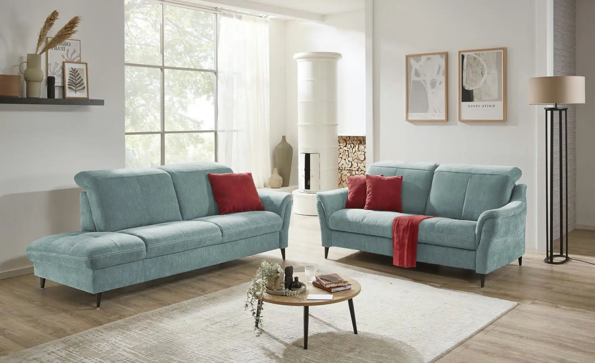 Thumbnail - meinSofa Recamiere Ellen ¦ blau ¦ Maße (cm): B: 219 T: 102.0 Polstermöbel > Ottomanen & Recamiere - Höffner