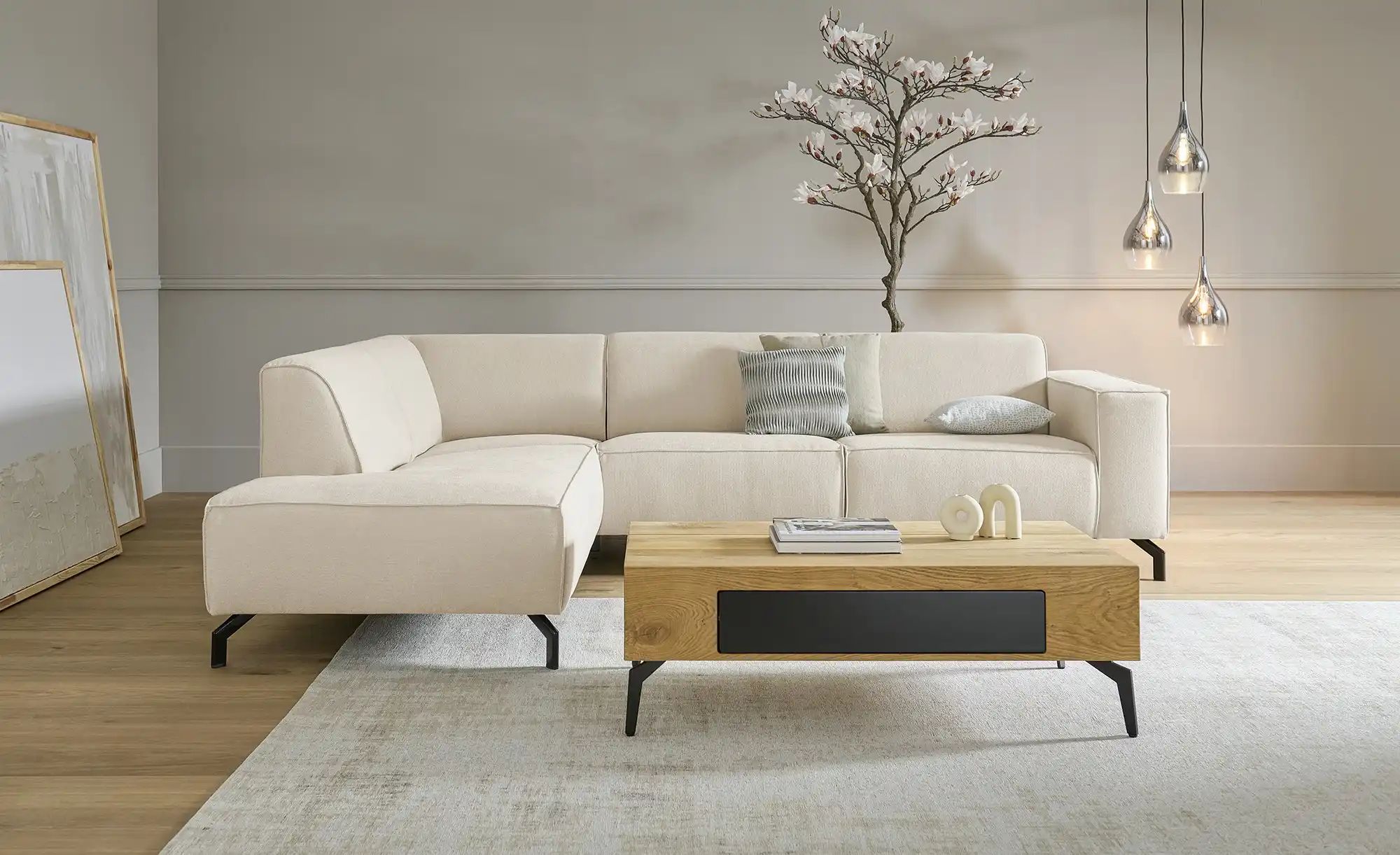 SOHO Ecksofa  Brenda ¦ creme ¦ Maße (cm): B: 275 H: 77 T: 210 Polstermöbel günstig online kaufen