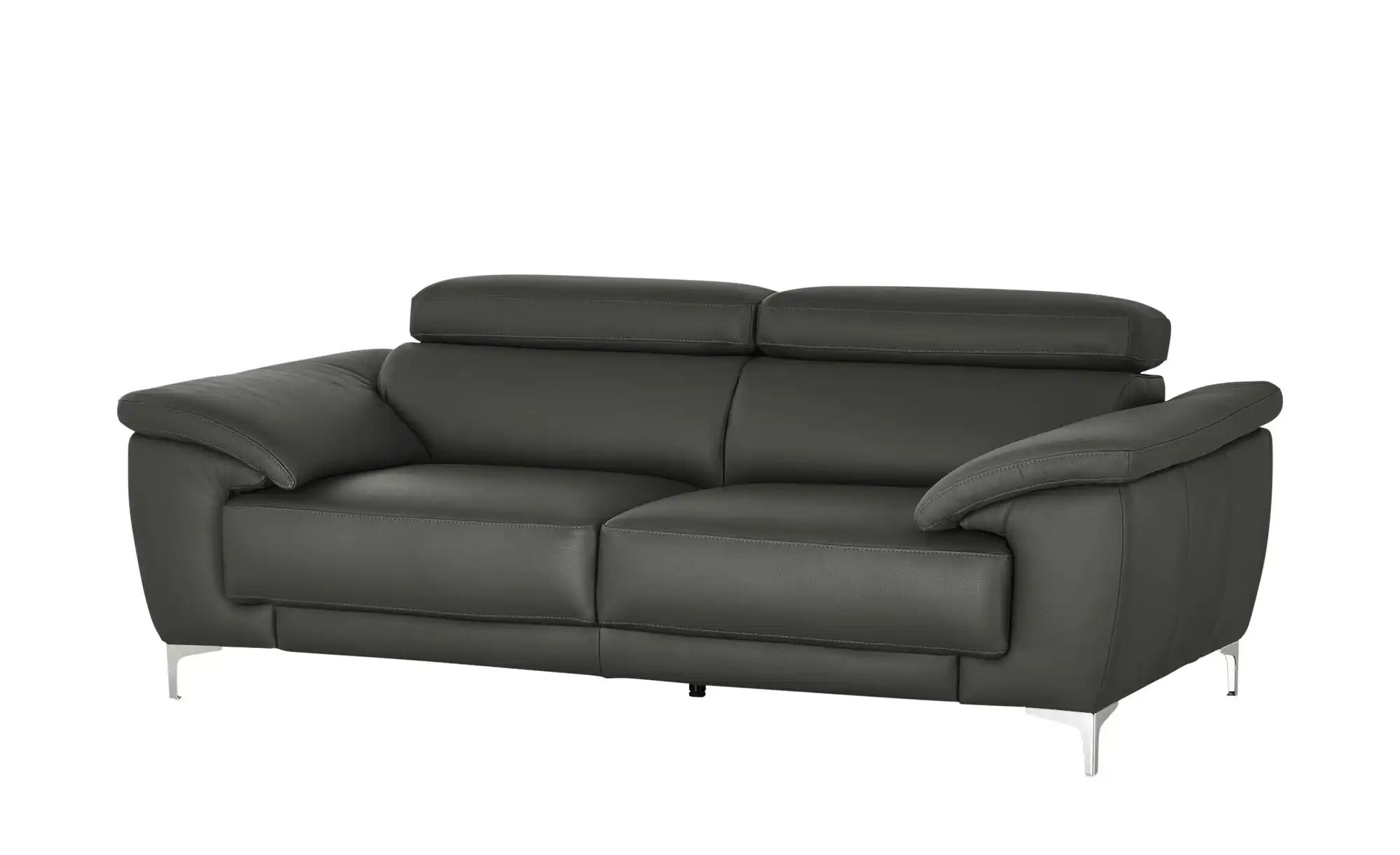 Thumbnail - Max Schelling Einzelsofa aus Echtleder Vita ¦ grau ¦ Maße (cm): B: 196 H: 93 T: 102.0 Polstermöbel > Sofas > 2-Sitzer - ...