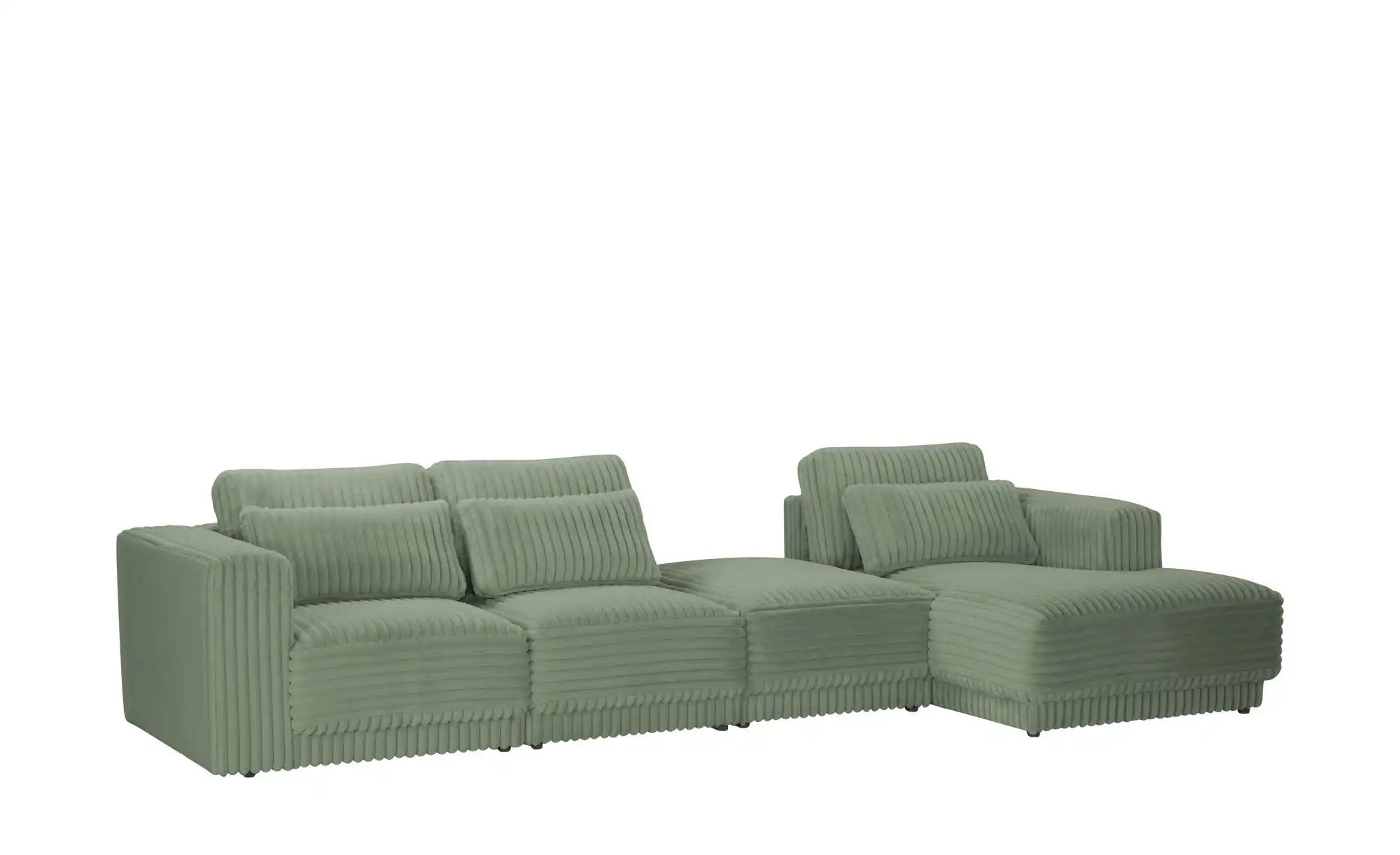 Thumbnail - switch Ecksofa in modernem Breitcord Torrino ¦ grün ¦ Maße (cm): B: 372 H: 95 T: 173.0 Polstermöbel > Sofas > Ecksofas -...