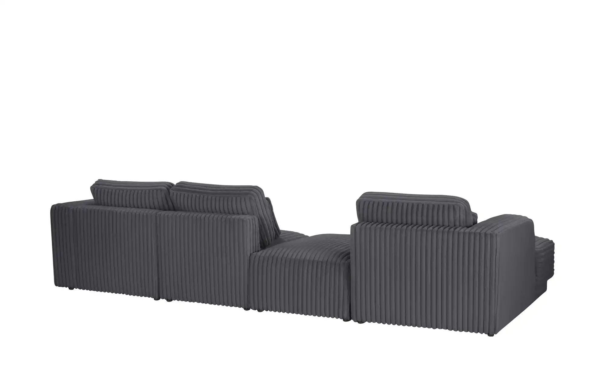 Thumbnail - switch Ecksofa in modernem Breitcord Torrino ¦ grau ¦ Maße (cm): B: 372 H: 95 T: 173.0 Polstermöbel > Sofas > Ecksofas -...
