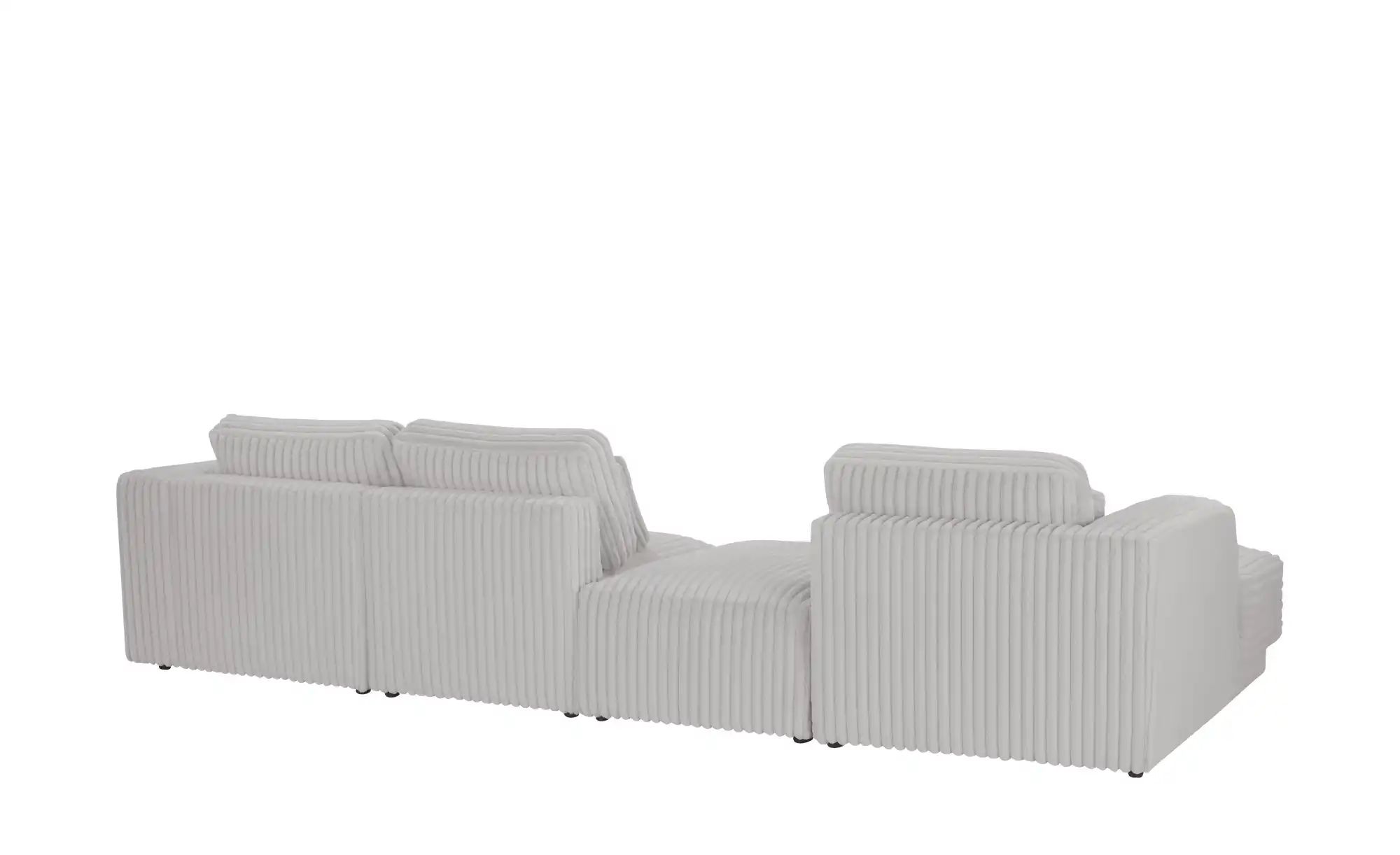 Thumbnail - switch Ecksofa in modernem Breitcord Torrino ¦ grau ¦ Maße (cm): B: 372 H: 95 T: 173.0 Polstermöbel > Sofas > Ecksofas -...