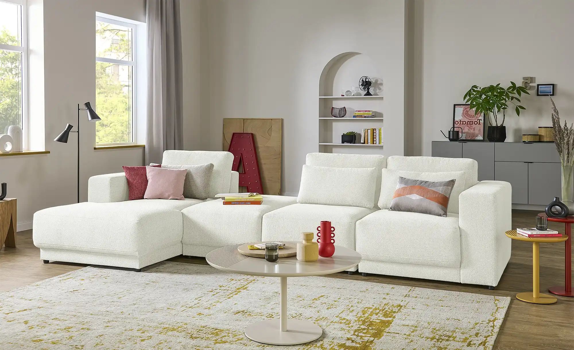 switch Ecksofa  Toora ¦ creme ¦ Maße (cm): B: 376 H: 96 T: 173 Polstermöbel günstig online kaufen