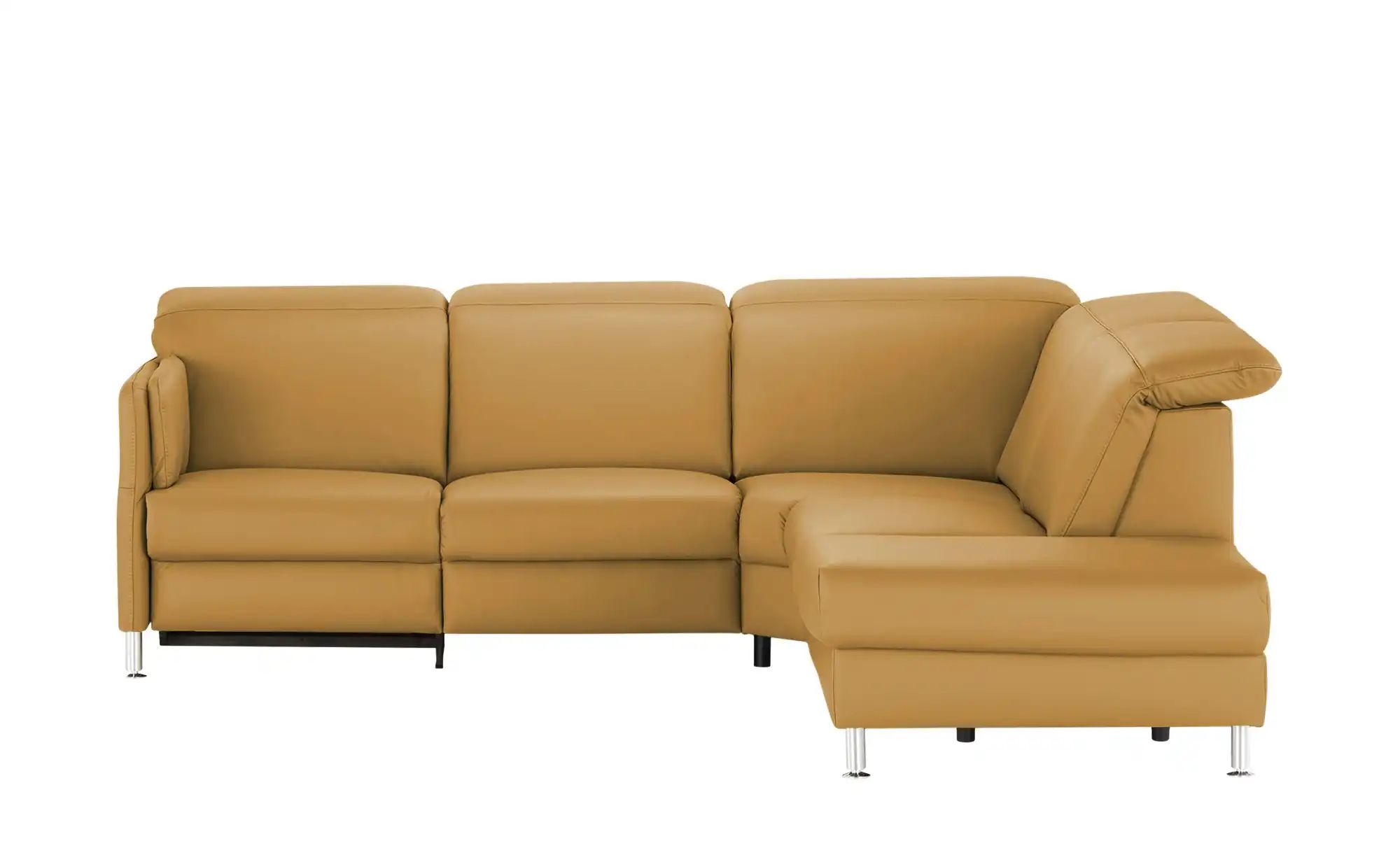 meinSofa Leder-Ecksofa  Leon ¦ gelb ¦ Maße (cm): B: 259 H: 83 T: 236 Polste günstig online kaufen