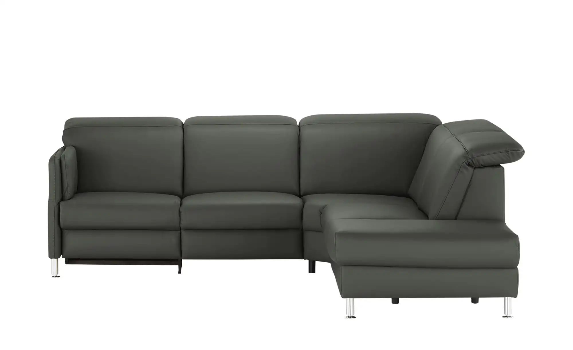 meinSofa Leder-Ecksofa  Leon ¦ grau ¦ Maße (cm): B: 259 H: 83 T: 236 Polste günstig online kaufen