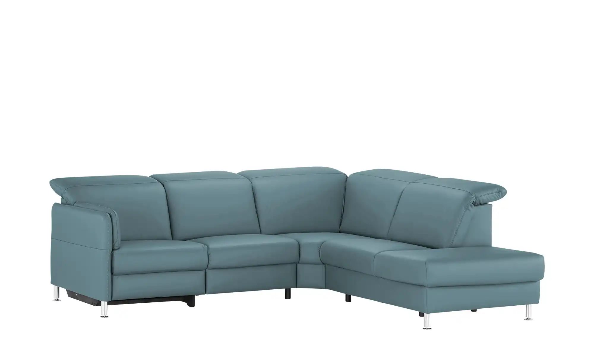 meinSofa Leder-Ecksofa  Leon ¦ blau ¦ Maße (cm): B: 259 H: 83 T: 236 Polste günstig online kaufen