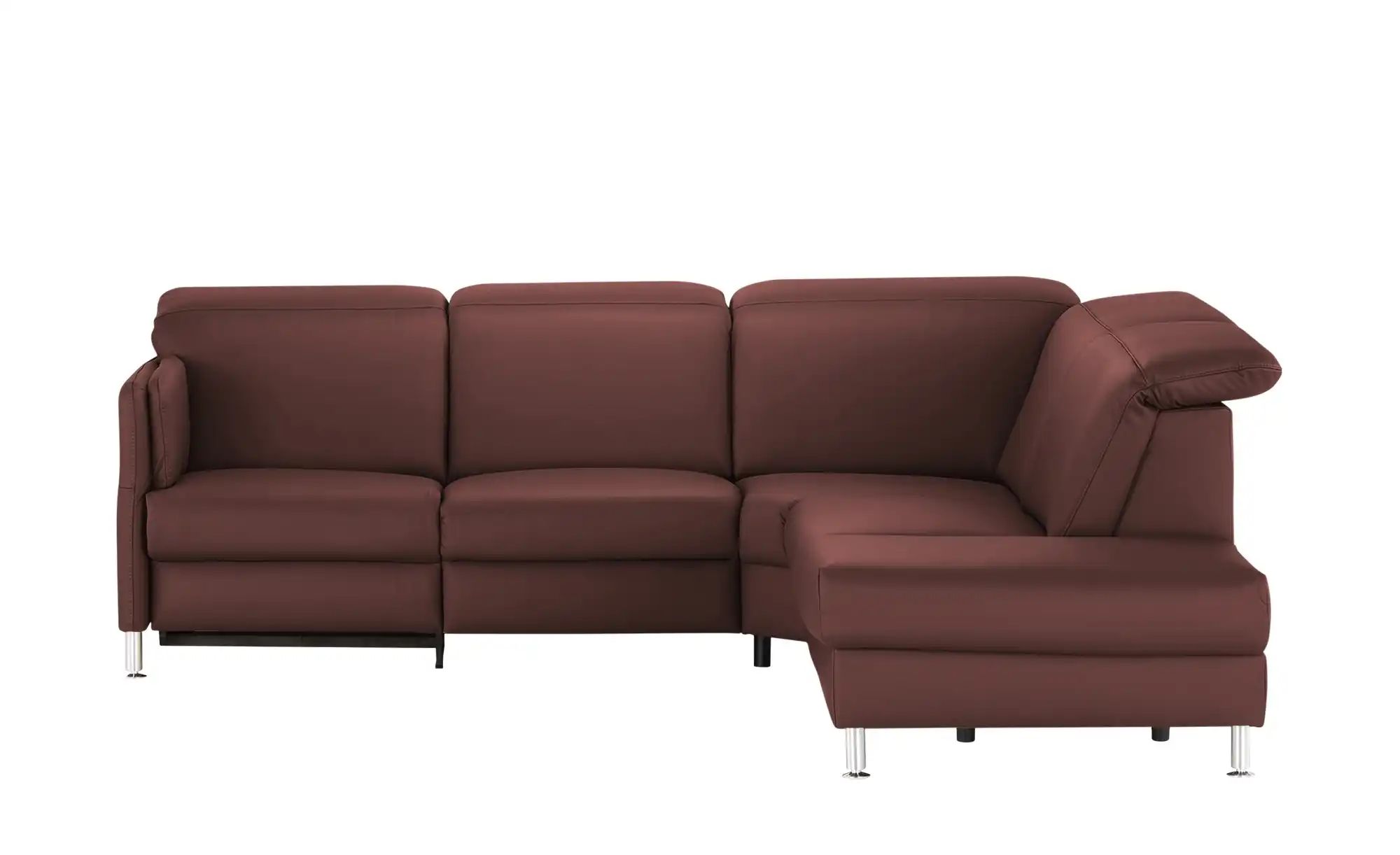 meinSofa Leder-Ecksofa  Leon ¦ rot ¦ Maße (cm): B: 259 H: 83 T: 236 Polster günstig online kaufen