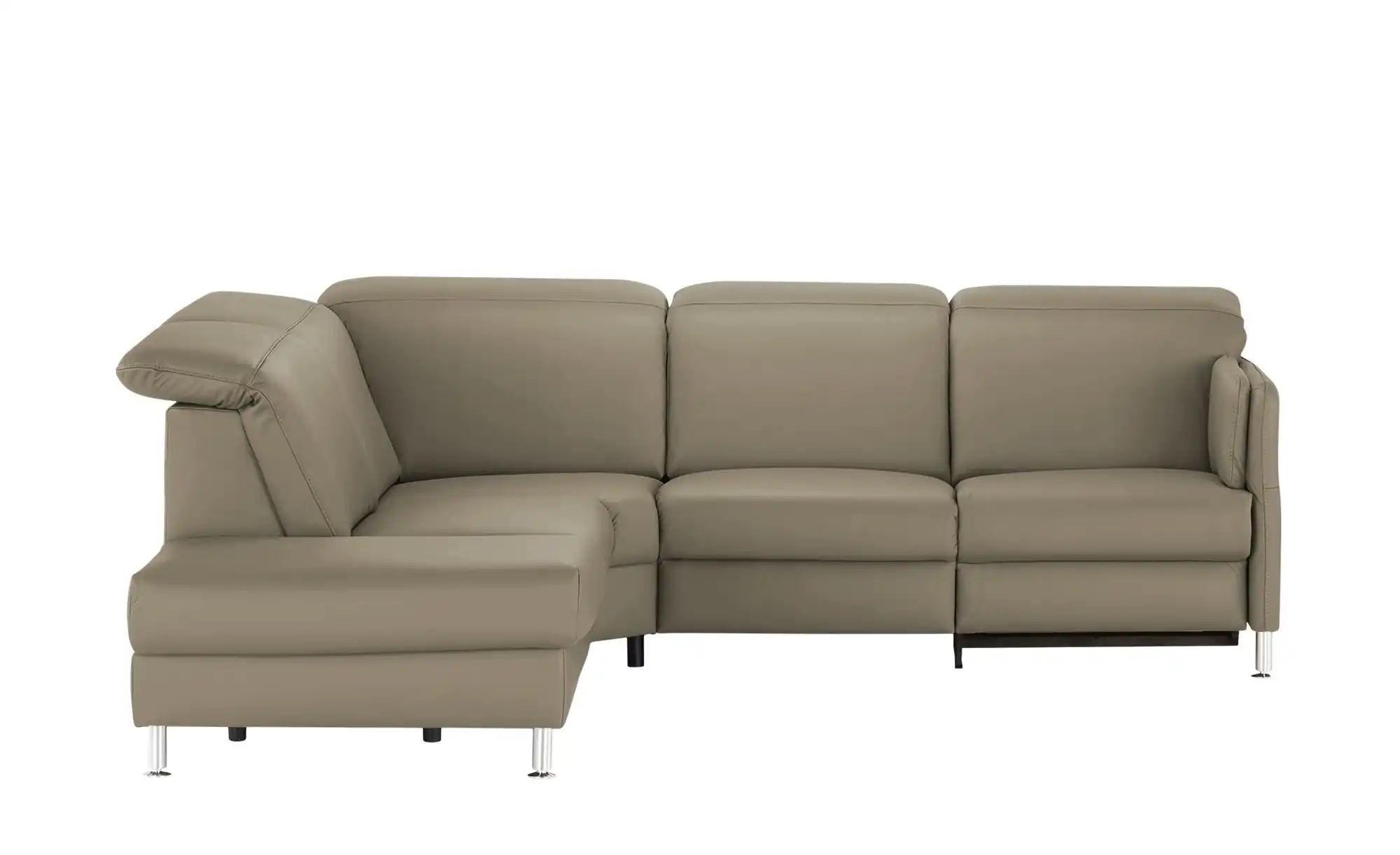meinSofa Leder-Ecksofa  Leon ¦ grau ¦ Maße (cm): B: 259 H: 83 T: 236.0 Pols günstig online kaufen