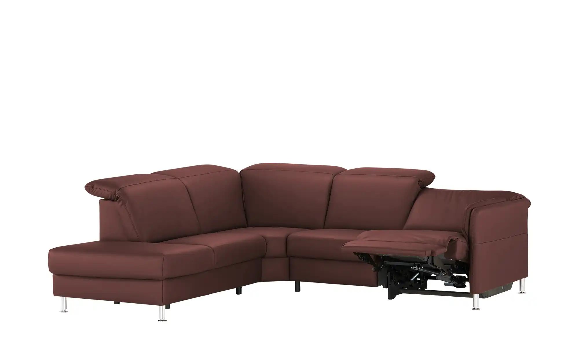 Thumbnail - meinSofa Leder-Ecksofa Leon ¦ rot ¦ Maße (cm): B: 259 H: 83 T: 236.0 Polstermöbel > Sofas > 3-Sitzer - Höffner