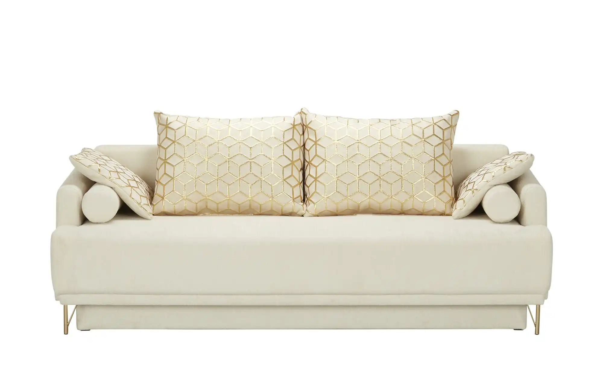 Sofa 2-sitzig   Lia ¦ beige ¦ Maße (cm): B: 223 H: 97 T: 100 Polstermöbel > günstig online kaufen