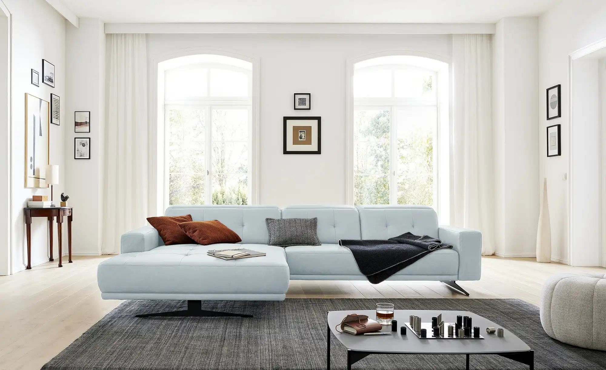 Thumbnail - Wohnwert Ecksofa Bea ¦ blau ¦ Maße (cm): B: 331 H: 101 T: 199.0 Polstermöbel > Sofas > Ecksofas - Höffner