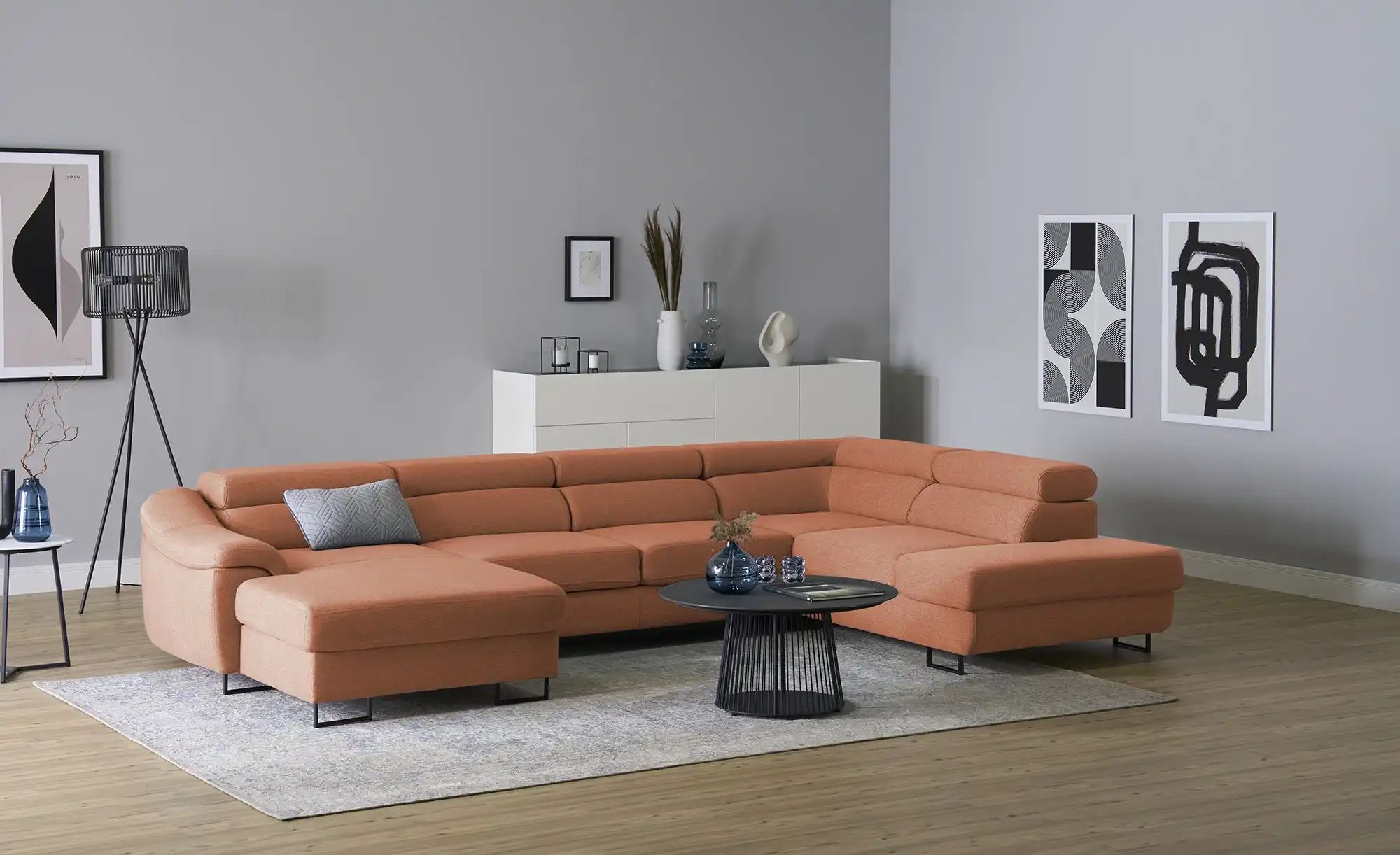Thumbnail - switch Ecksofa  Lavos ¦ braun ¦ Maße (cm): B: 346 H: 85 T: 221.0 Polstermöbel > Sofas > Wohnlandschaften - Höffner