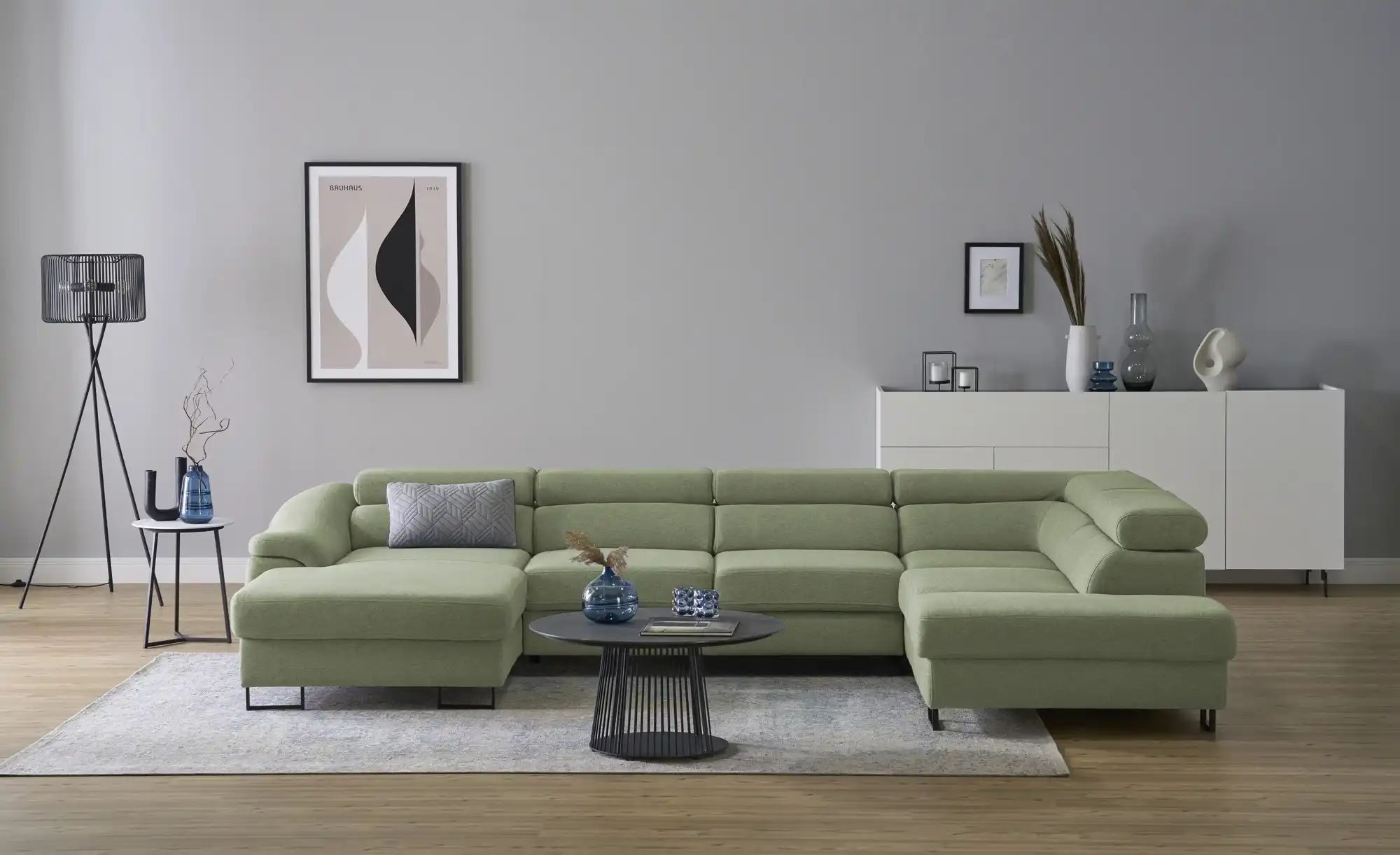 Thumbnail - switch Ecksofa Lavos ¦ grün ¦ Maße (cm): B: 346 H: 85 T: 221.0 Polstermöbel > Sofas > Wohnlandschaften - Höffner