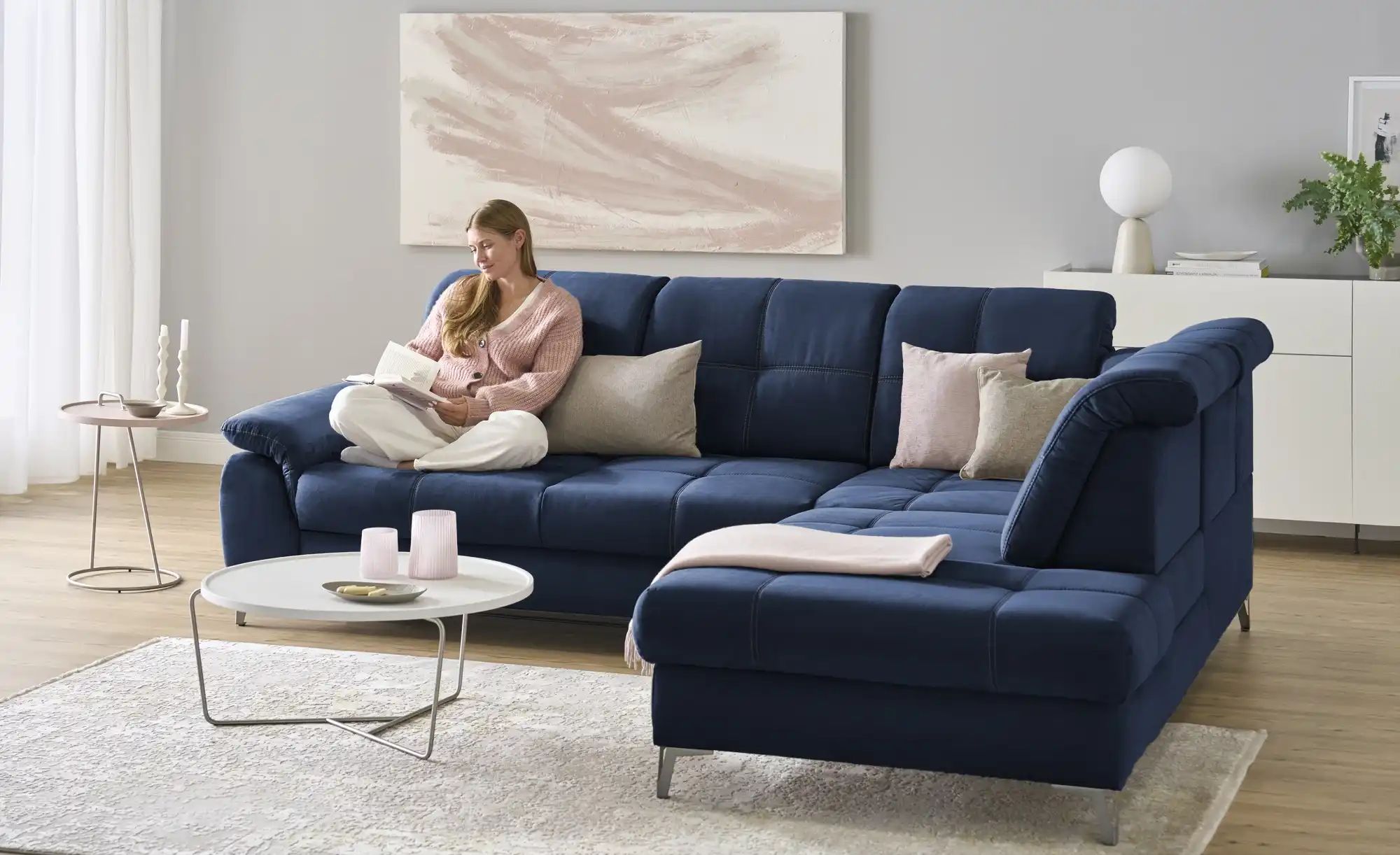 Thumbnail - medium Ecksofa  Planova II ¦ blau ¦ Maße (cm): B: 282 H: 114 T: 241.0 Polstermöbel > Sofas > Ecksofas - Höffner