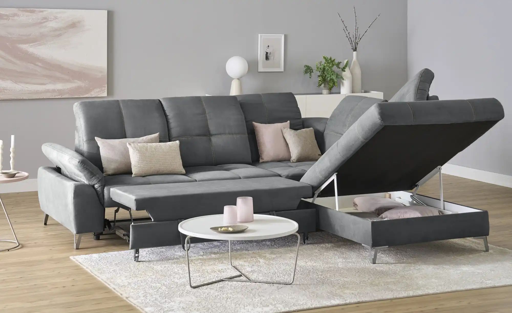 Thumbnail - medium Ecksofa  Planova II ¦ grau ¦ Maße (cm): B: 282 H: 114 T: 241.0 Polstermöbel > Sofas > Ecksofas - Höffner