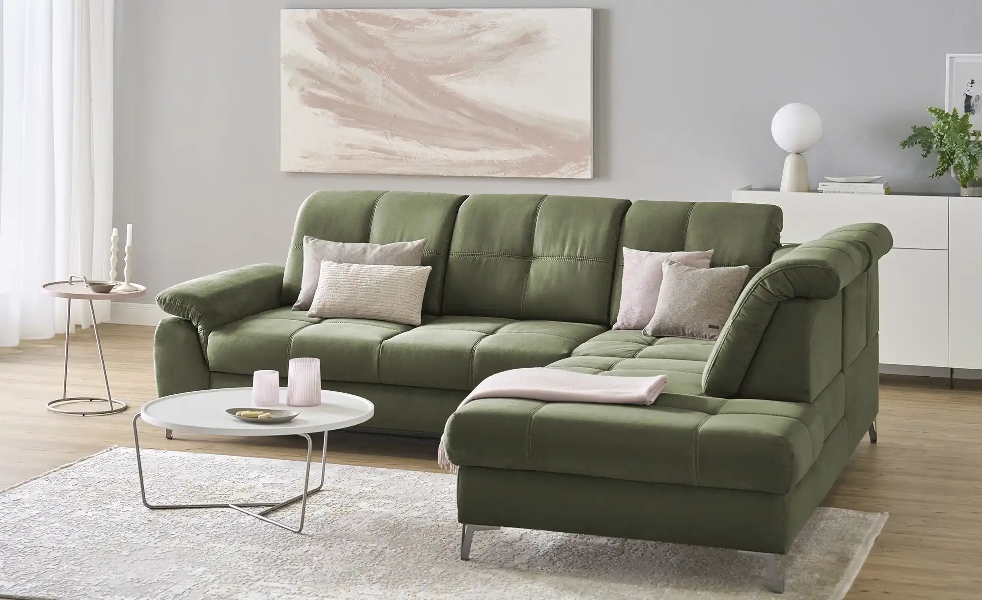 medium Ecksofa  Planova II ¦ grün ¦ Maße (cm): B: 282 H: 114 T: 241.0 Polst günstig online kaufen