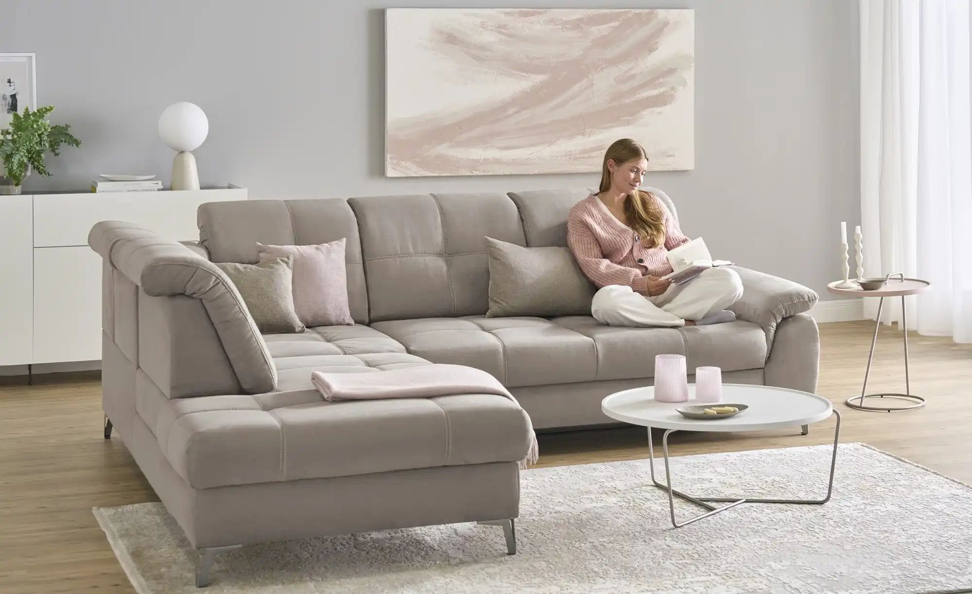 medium Ecksofa  Planova II ¦ beige ¦ Maße (cm): B: 282 H: 114 T: 241.0 Pols günstig online kaufen
