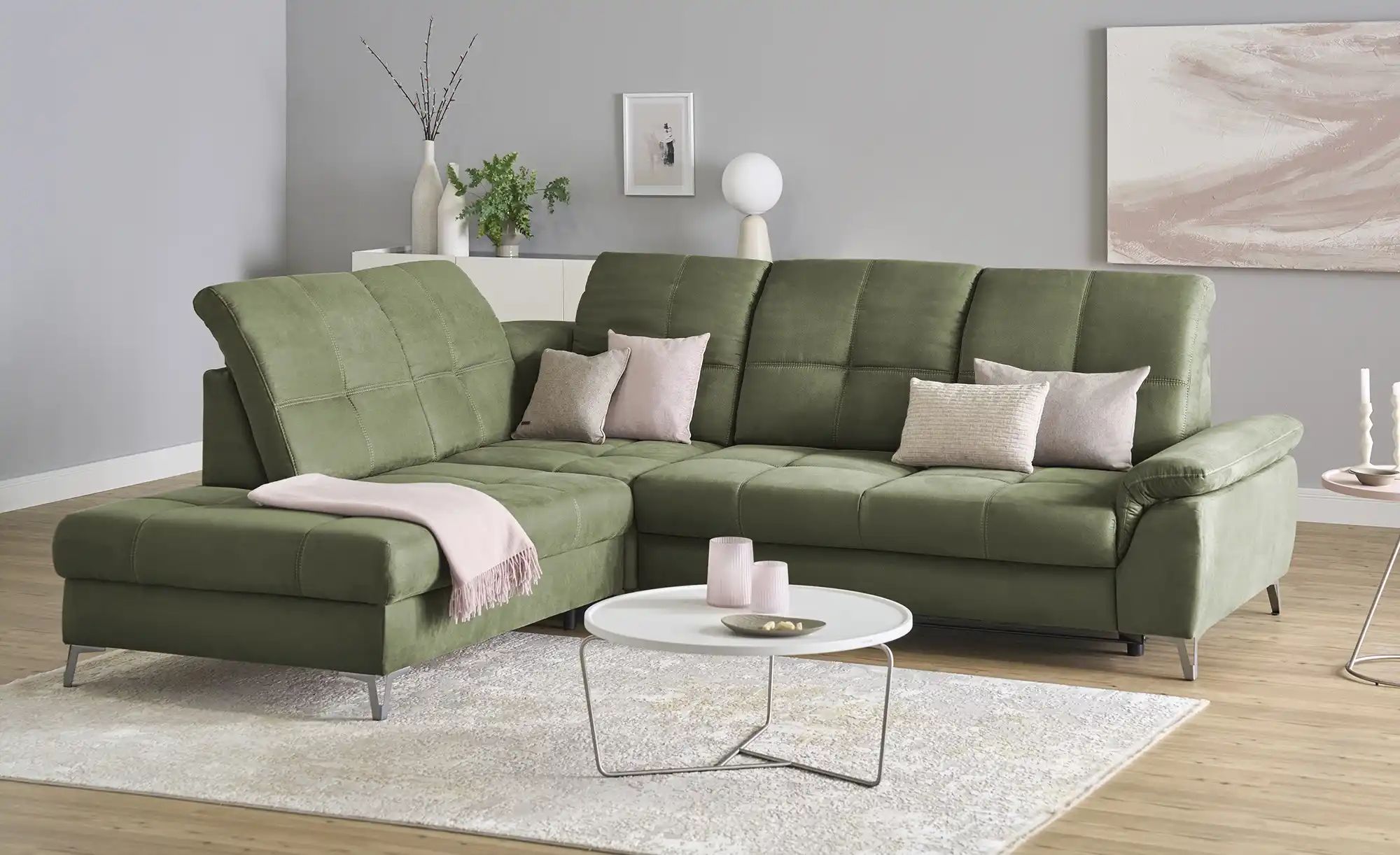 medium Ecksofa  Planova II ¦ grün ¦ Maße (cm): B: 282 H: 114 T: 241.0 Polst günstig online kaufen