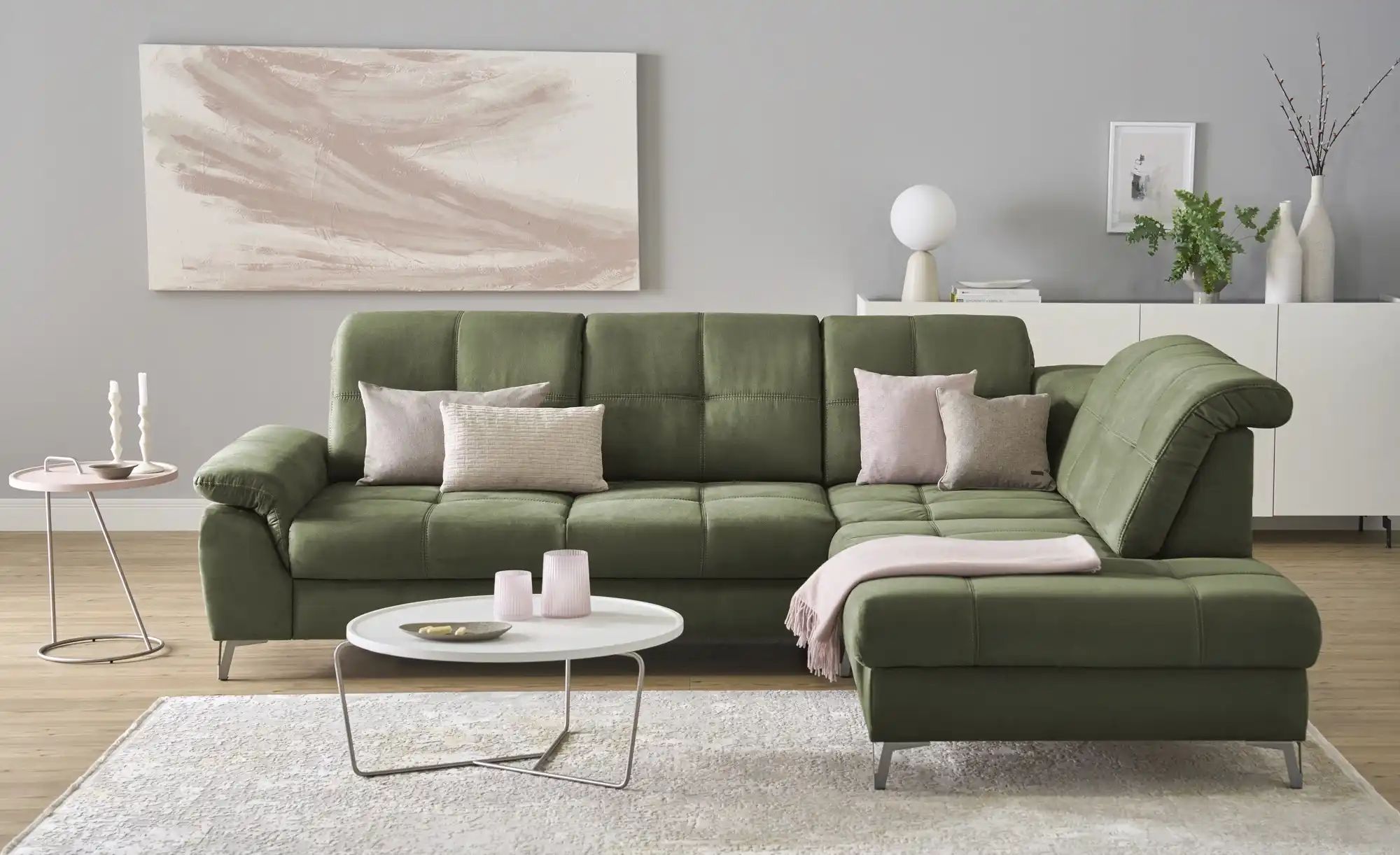 medium Ecksofa  Planova II ¦ grün ¦ Maße (cm): B: 282 H: 114 T: 241 Polster günstig online kaufen