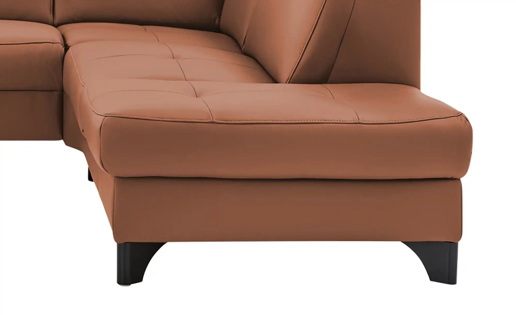 meinSofa Ecksofa Echtleder Linda ¦ braun ¦ Maße (cm): B: 261 H: 80 T: 209 P günstig online kaufen