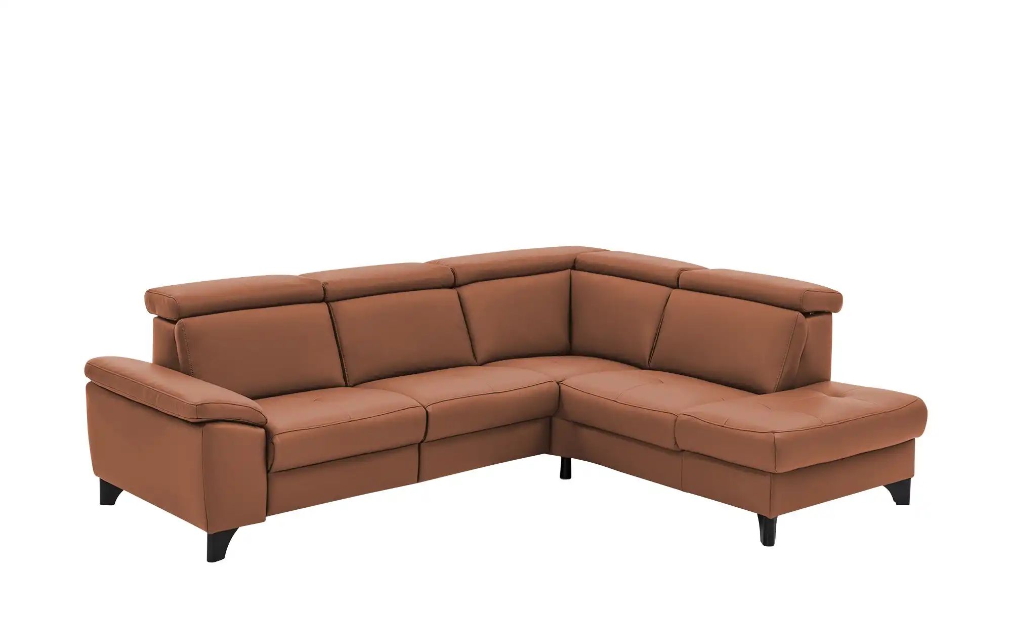 Thumbnail - meinSofa Ecksofa Echtleder Linda ¦ braun ¦ Maße (cm): B: 261 H: 80 T: 209.0 Polstermöbel > Sofas > Ecksofas - Höffner