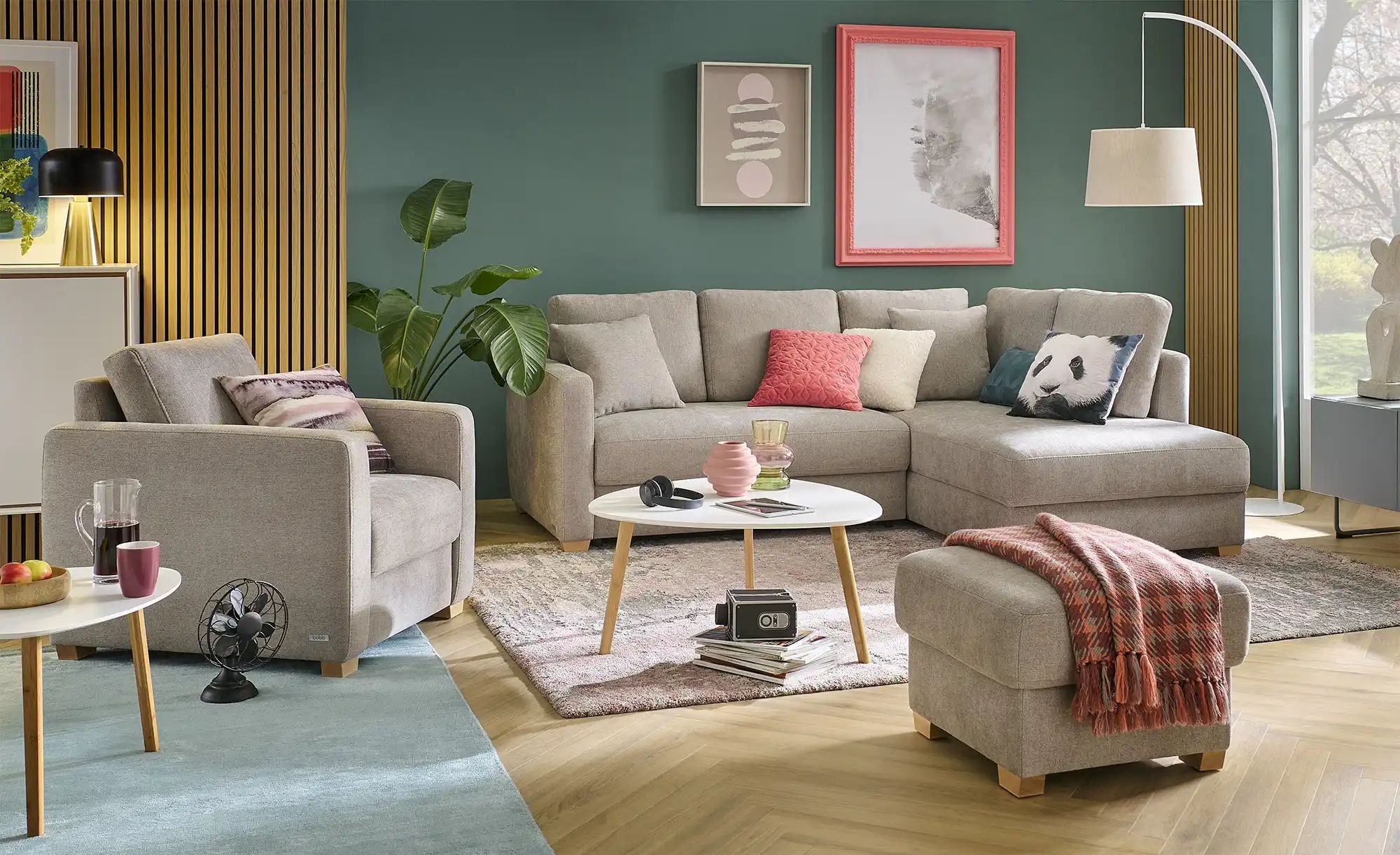 bobb Hocker mit Boxspringpolsterung  Lisa de Luxe ¦ grau ¦ Maße (cm): B: 61 günstig online kaufen