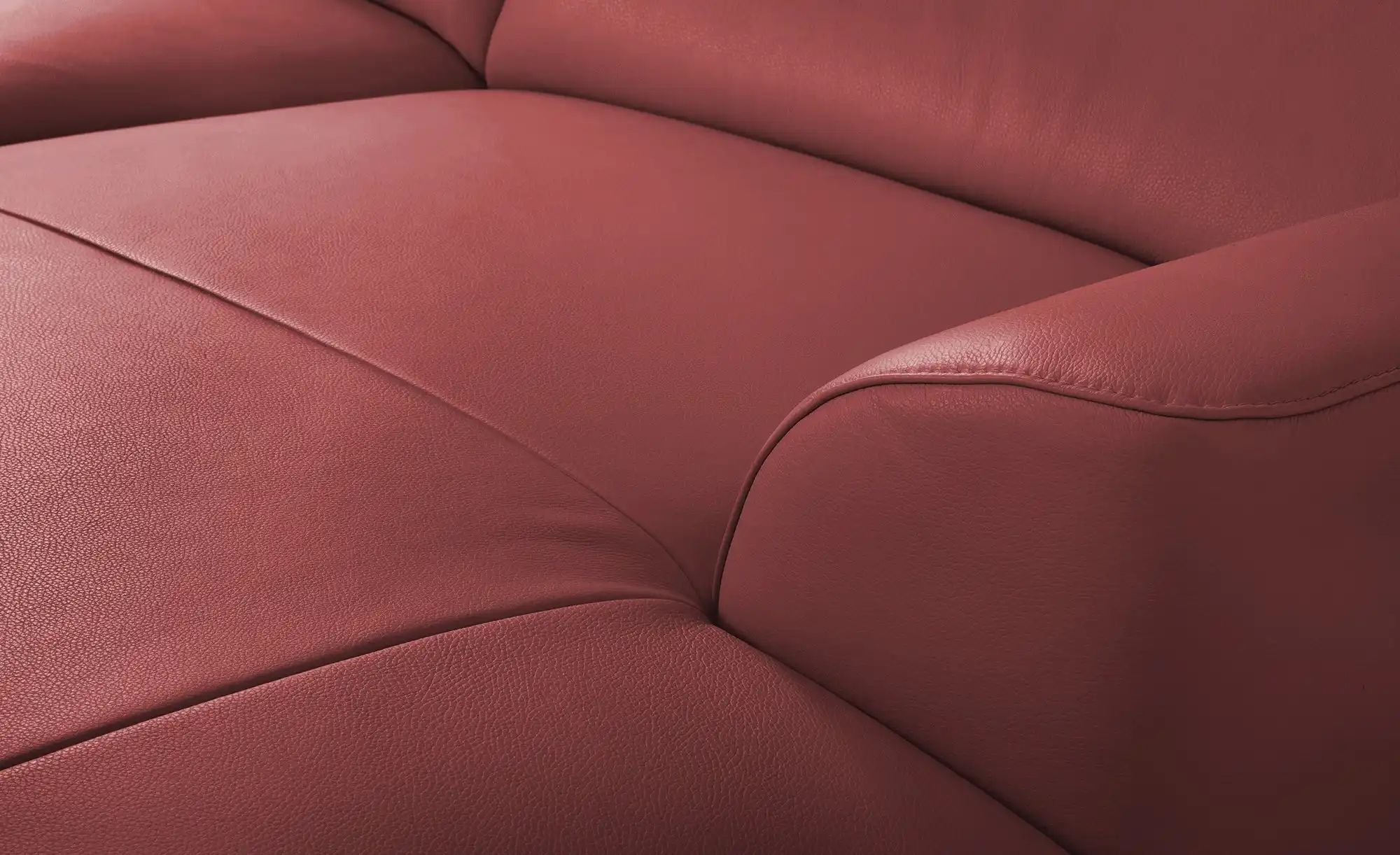 Ravensberger Werkstätten Ecksofa  Atlanta ¦ rot ¦ Maße (cm): B: 283 H: 92 T günstig online kaufen