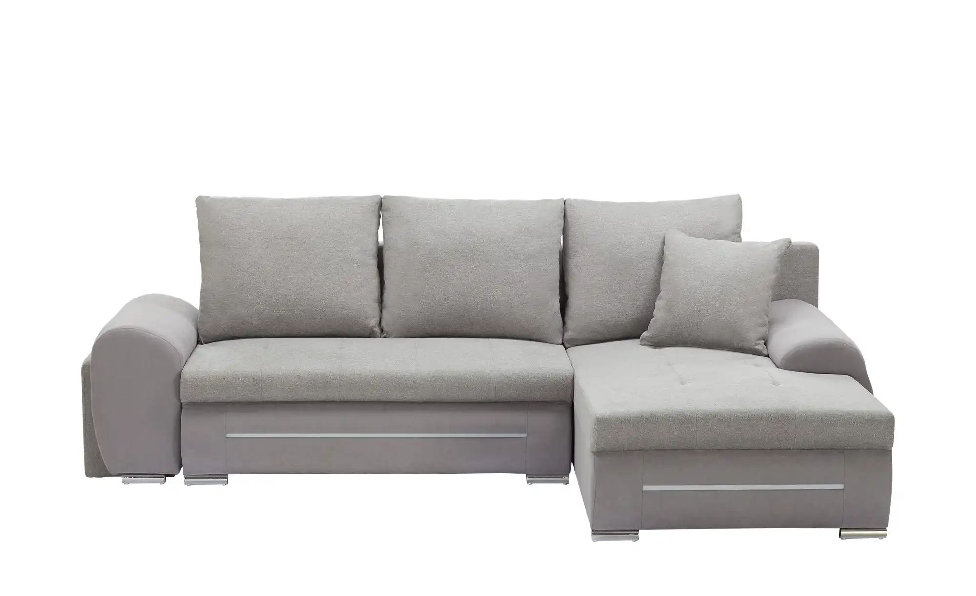 Ecksofa mit LED Beleuchtung Emma ¦ grau ¦ Maße (cm): B: 280 H: 96 T: 184.0 günstig online kaufen