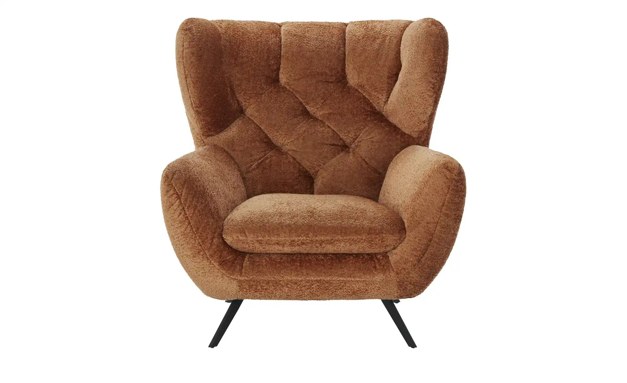 Jette Home Hochlehnsessel  Caldara ¦ kupfer ¦ Maße (cm): B: 100 H: 106 T: 9 günstig online kaufen