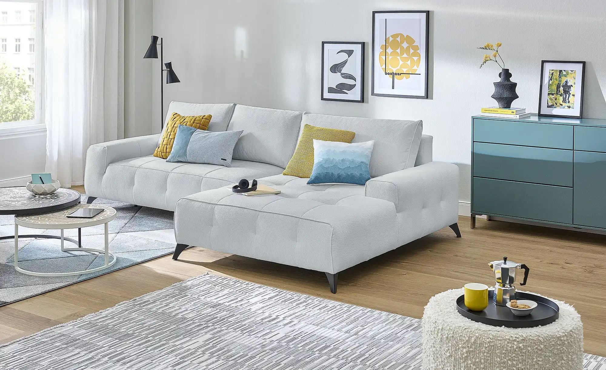 Thumbnail - switch Ecksofa  Athena ¦ grau ¦ Maße (cm): B: 290 H: 85 T: 175.0 Polstermöbel > Sofas > Ecksofas - Höffner