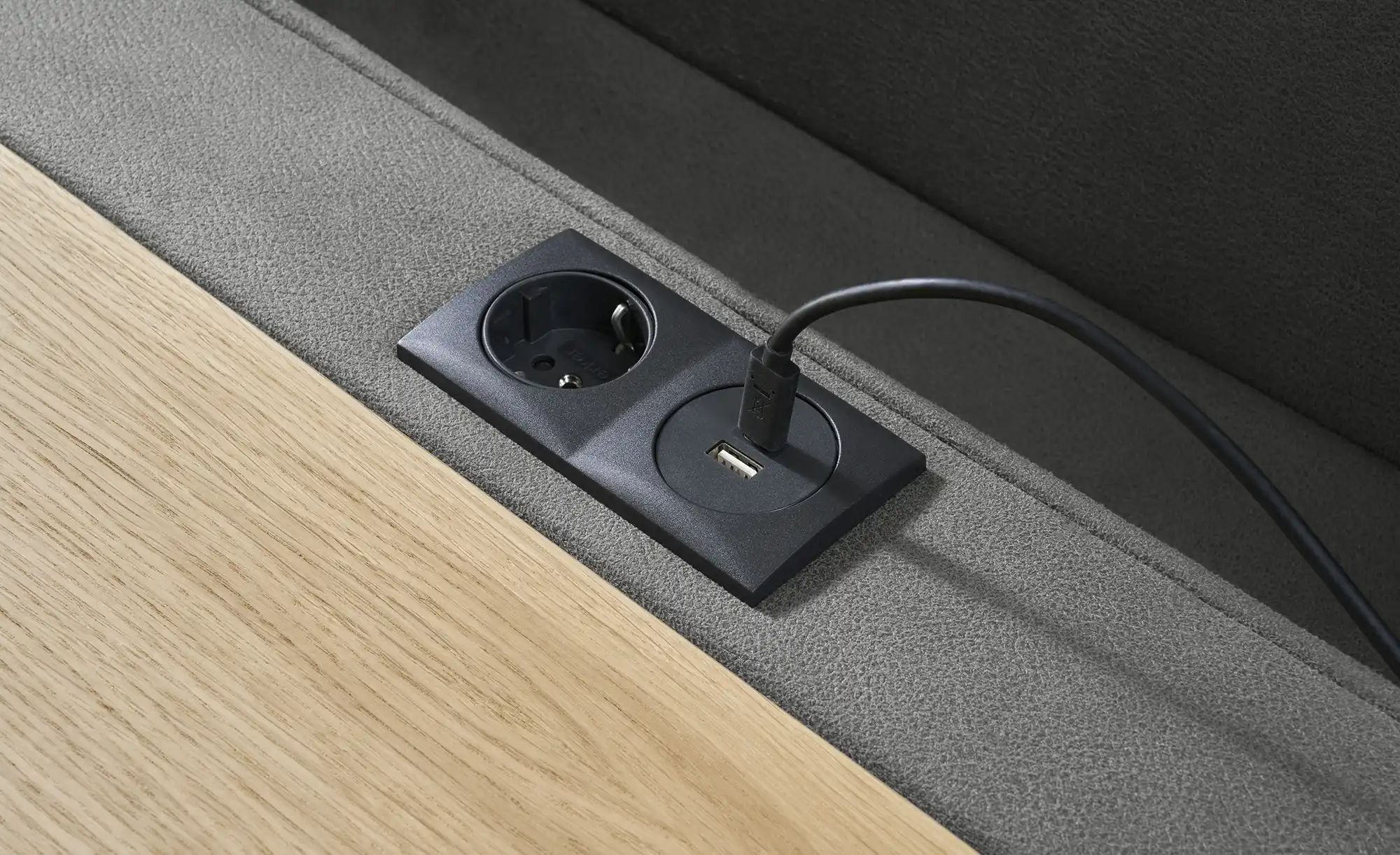 Wohnwert Trapezsofa  Melina ¦ grau ¦ Maße (cm): B: 226 H: 107 T: 176.0 Pols günstig online kaufen