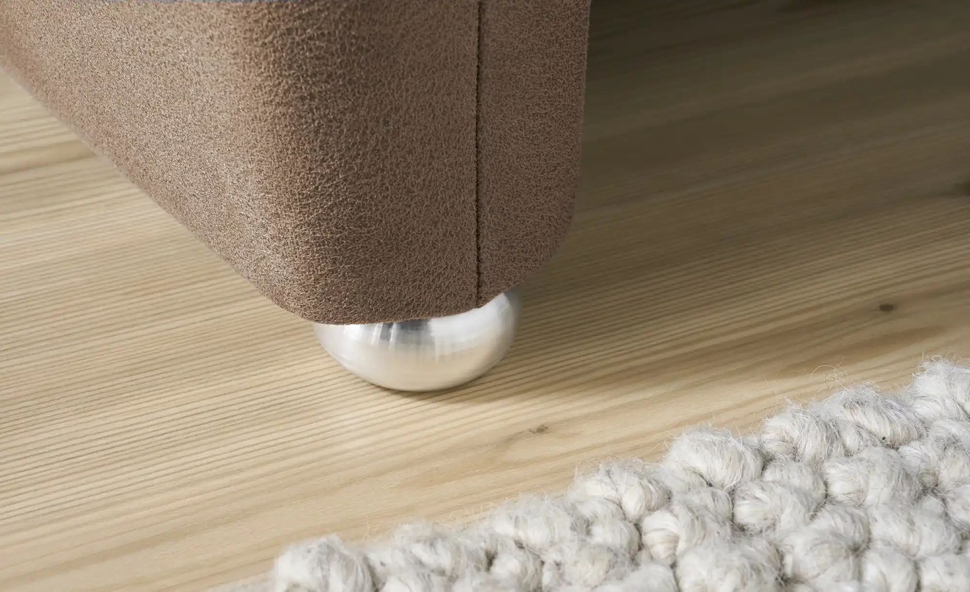 Thumbnail - Wohnwert Trapezsofa  Melina ¦ braun ¦ Maße (cm): B: 226 H: 107 T: 176.0 Polstermöbel > Sofas > 3-Sitzer - Höffner